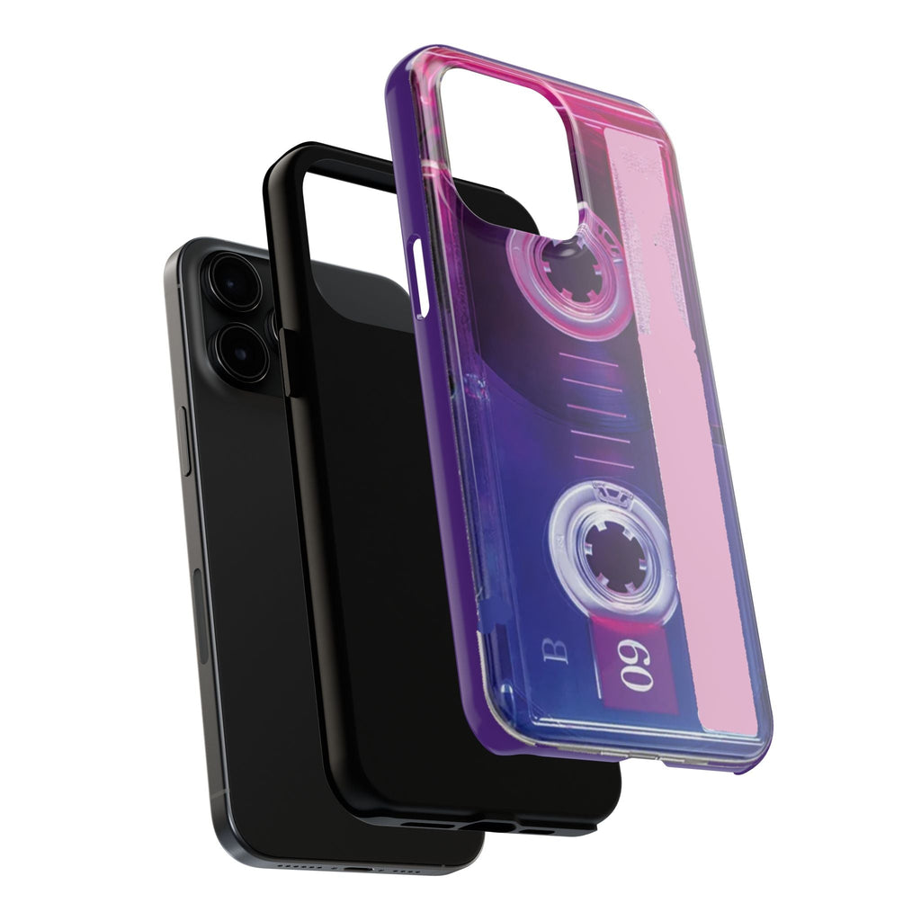 Retro Cassette Tough Phone Case — 80s Vintage Tape Design, Protective iPhone Cover - 314 Originals