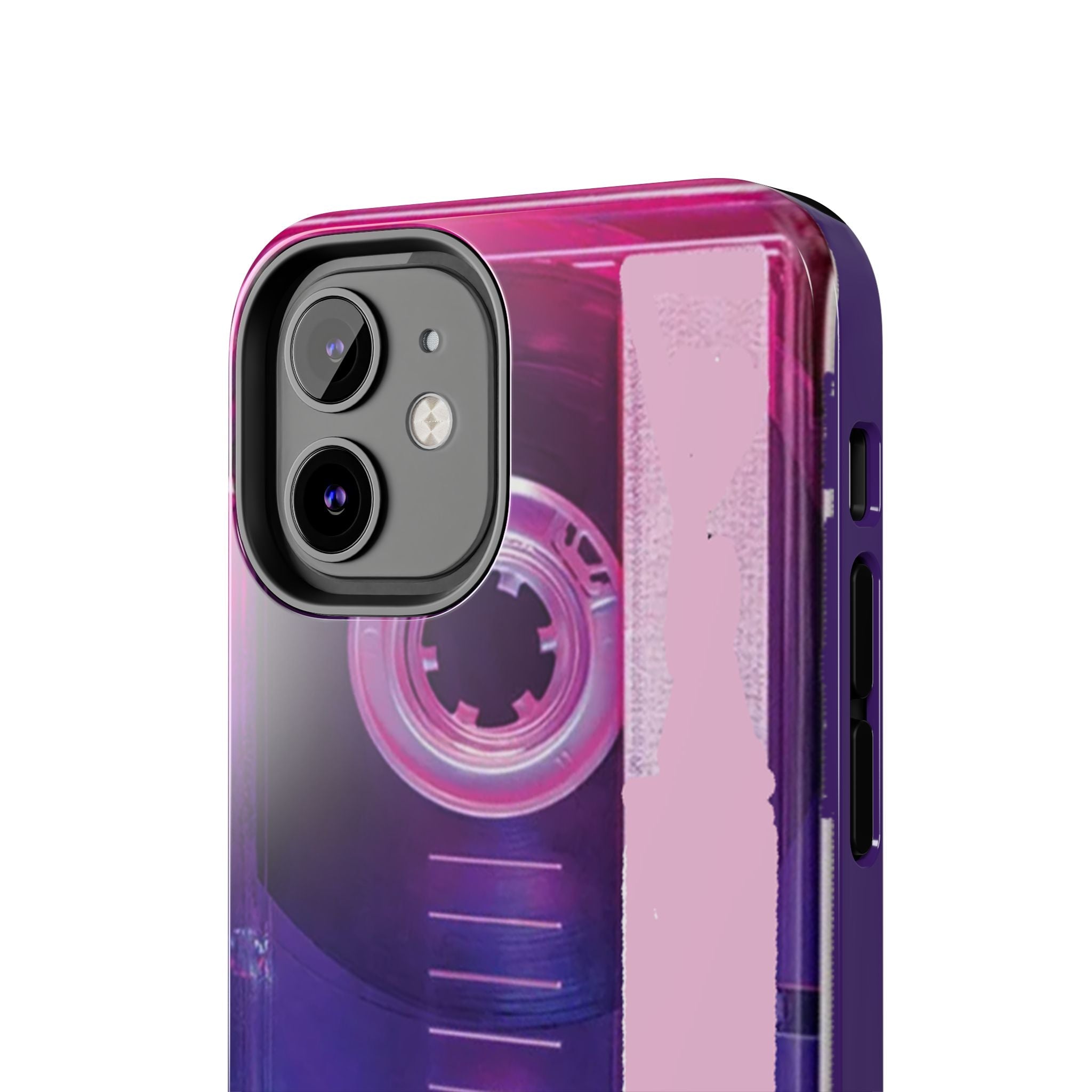 Retro Cassette Tough Phone Case — 80s Vintage Tape Design, Protective iPhone Cover - 314 Originals