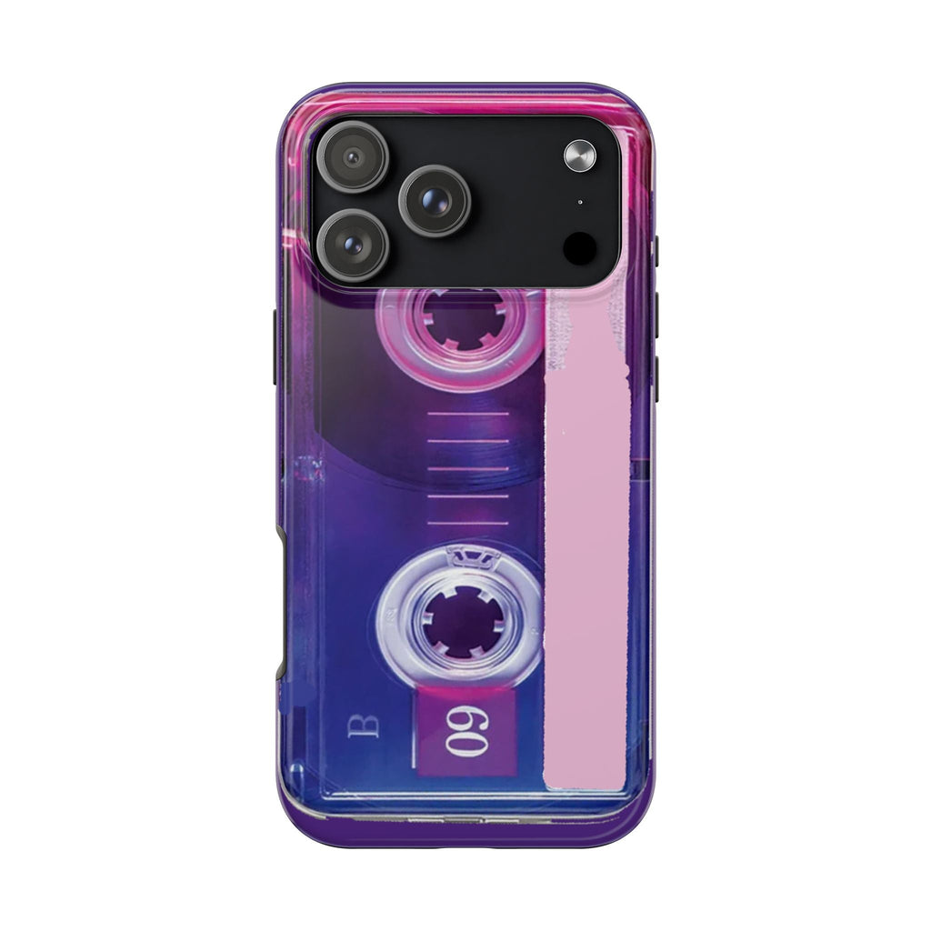 Retro Cassette Tough Phone Case — 80s Vintage Tape Design, Protective iPhone Cover - 314 Originals