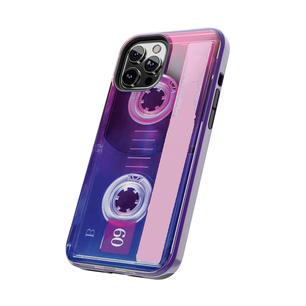 Retro Cassette Tough Phone Case — 80s Vintage Tape Design, Protective iPhone Cover - 314 Originals