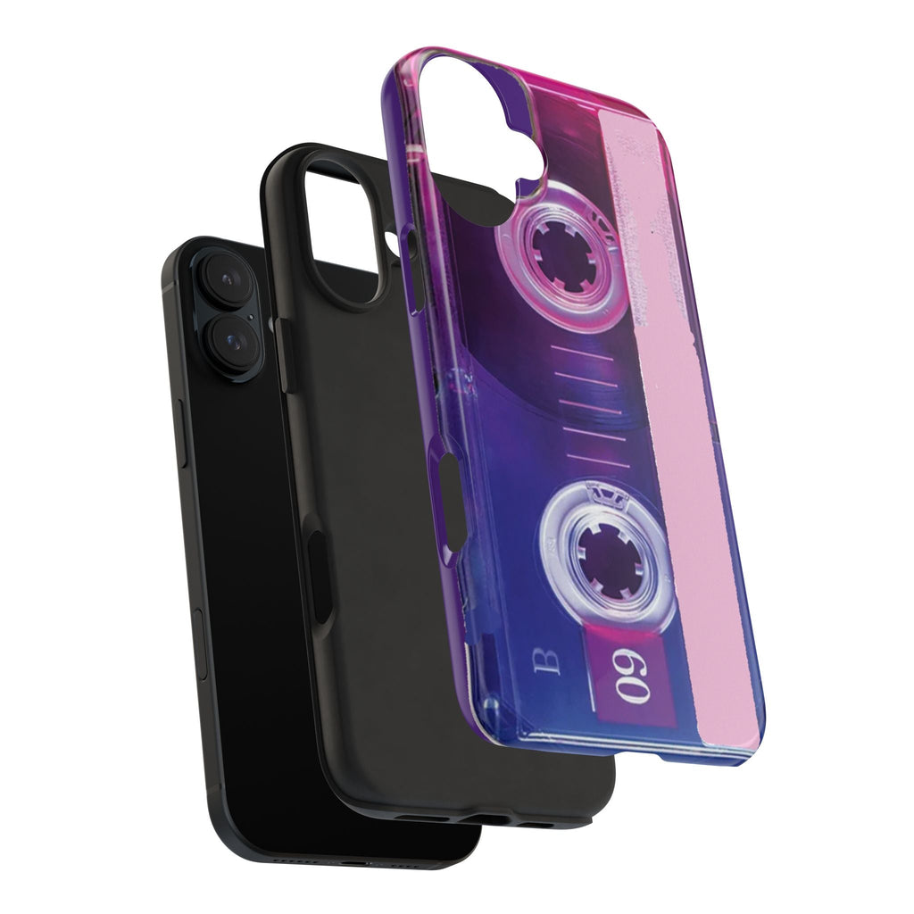 Retro Cassette Tough Phone Case — 80s Vintage Tape Design, Protective iPhone Cover - 314 Originals
