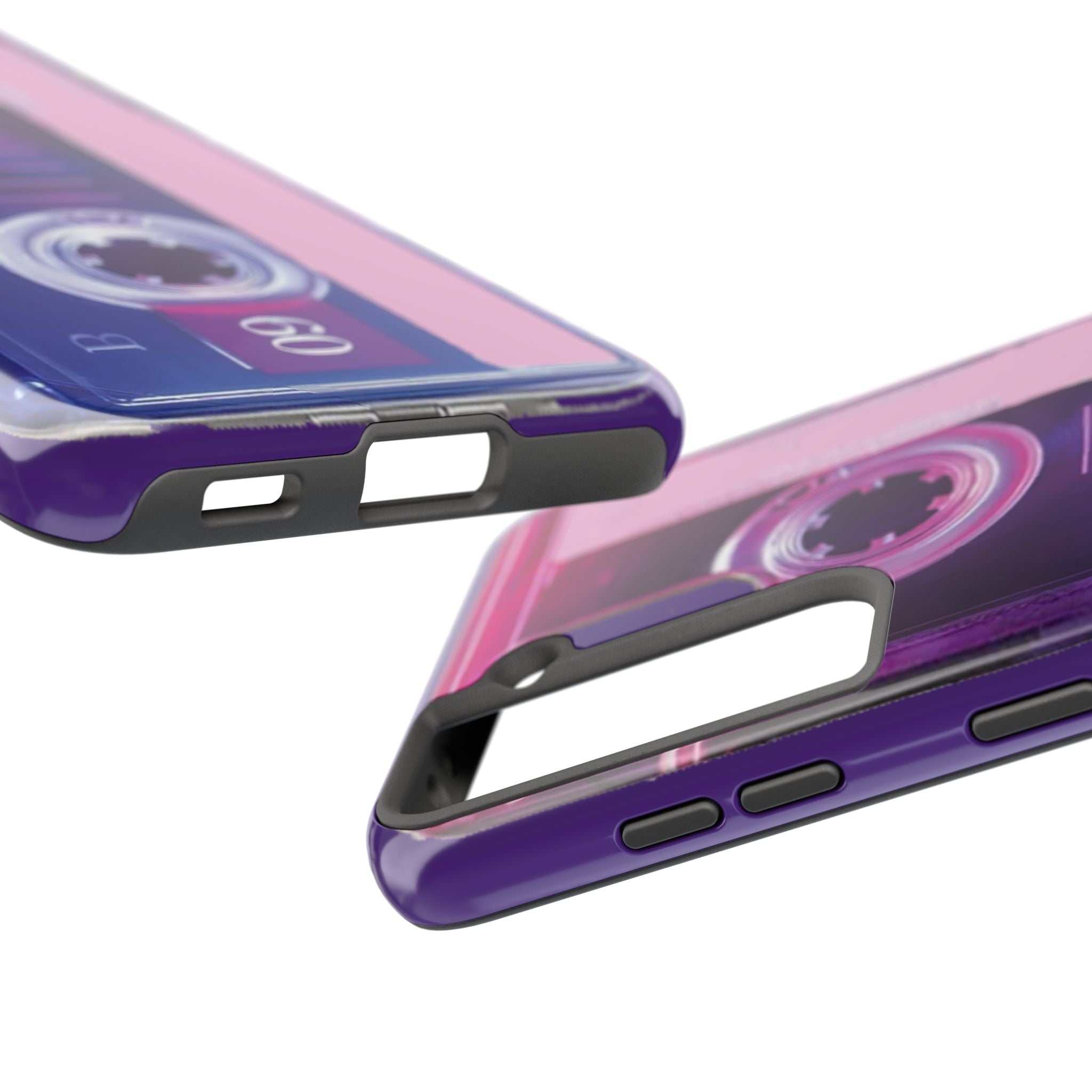 Retro Cassette Tough Phone Case — 80s Vintage Tape Design, Protective iPhone Cover - 314 Originals