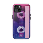 Retro Cassette Tough Phone Case — 80s Vintage Tape Design, Protective iPhone Cover - 314 Originals