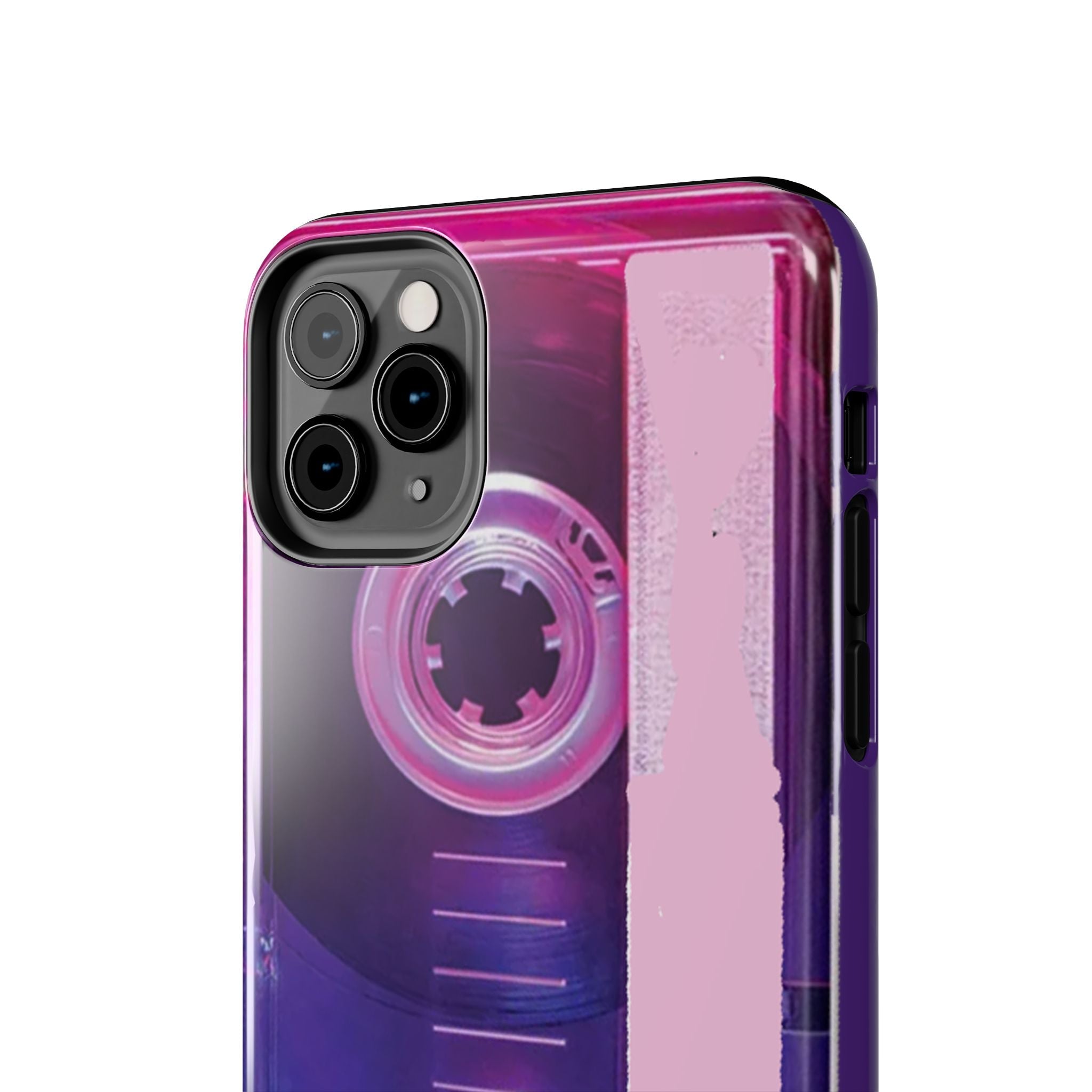 Retro Cassette Tough Phone Case — 80s Vintage Tape Design, Protective iPhone Cover - 314 Originals