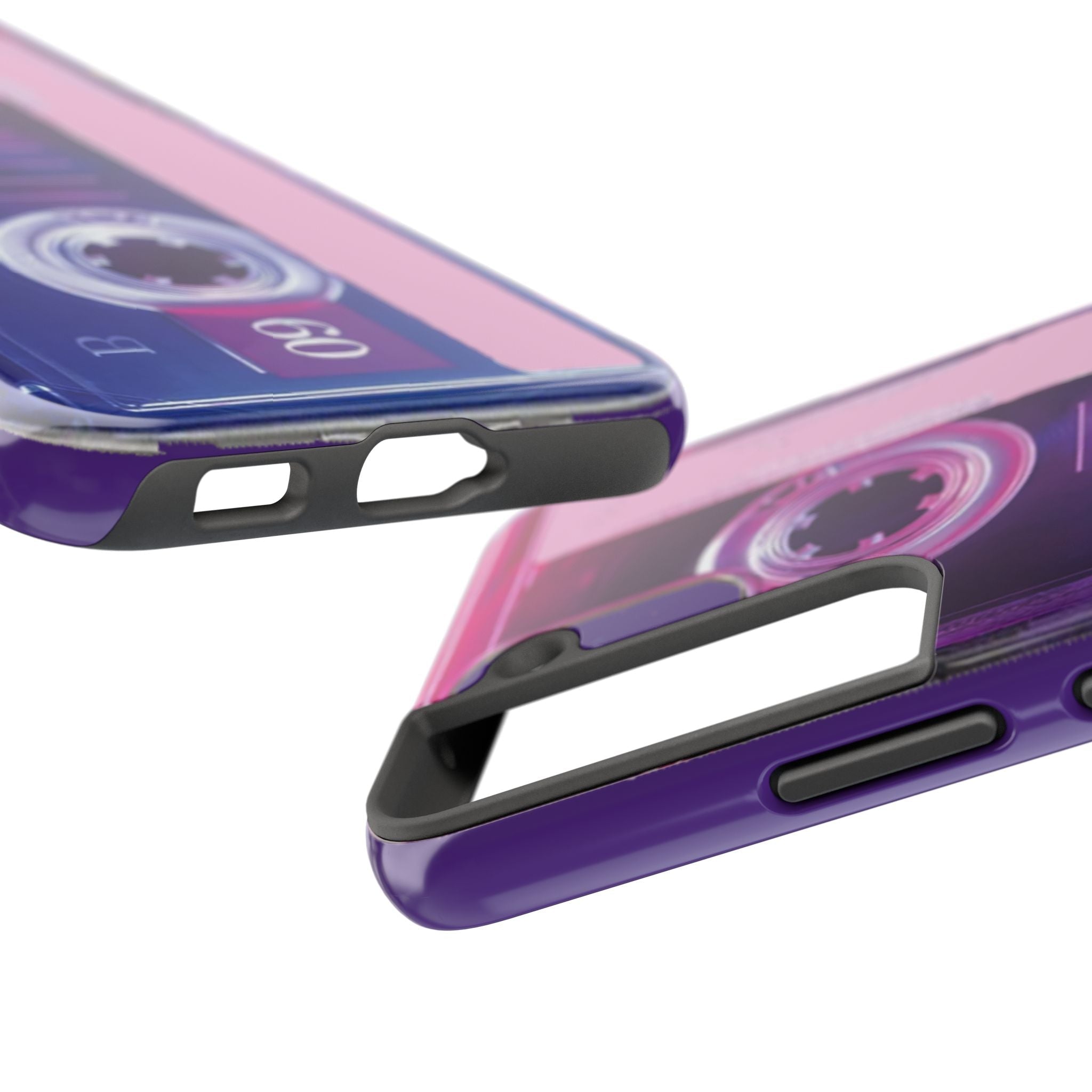 Retro Cassette Tough Phone Case — 80s Vintage Tape Design, Protective iPhone Cover - 314 Originals
