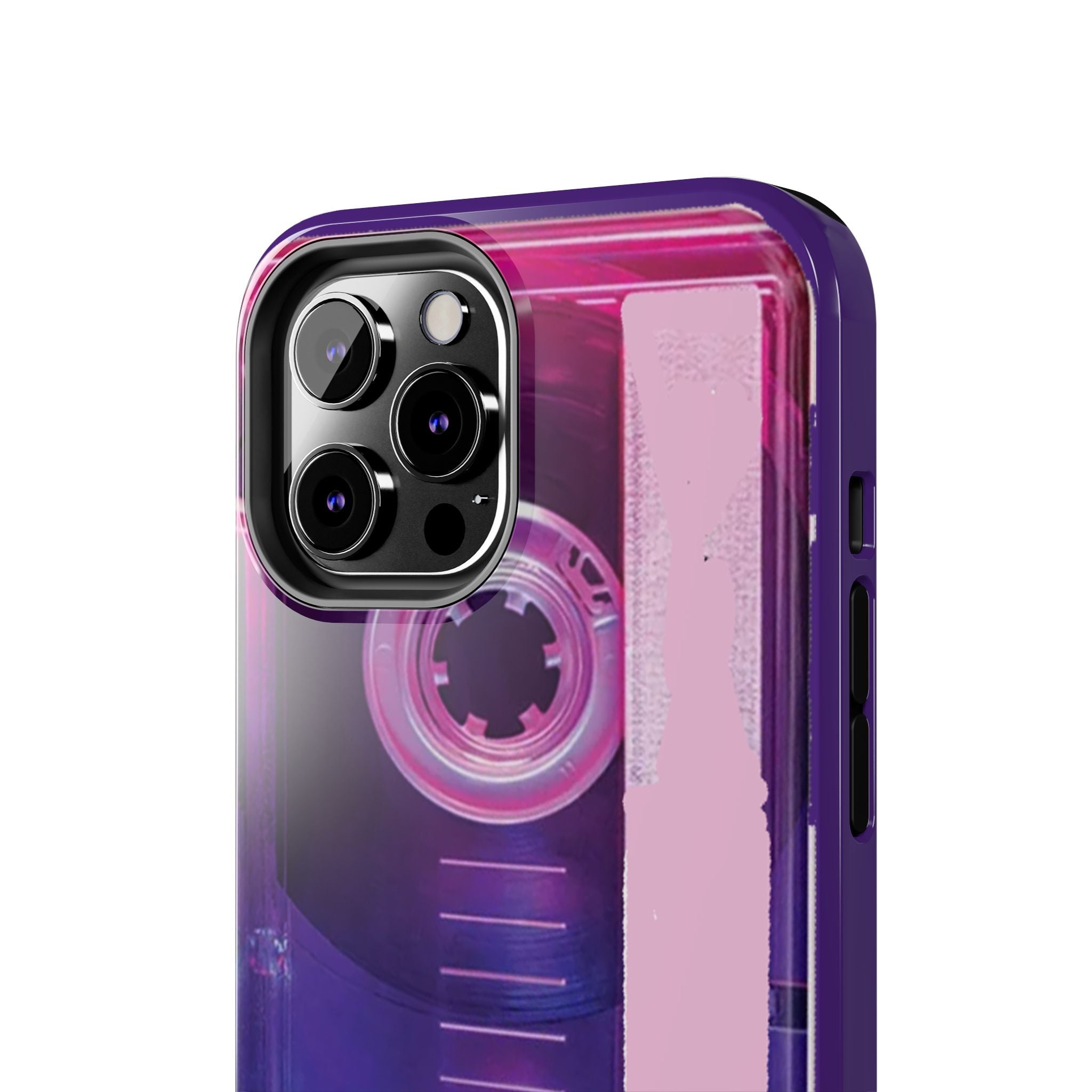 Retro Cassette Tough Phone Case — 80s Vintage Tape Design, Protective iPhone Cover - 314 Originals