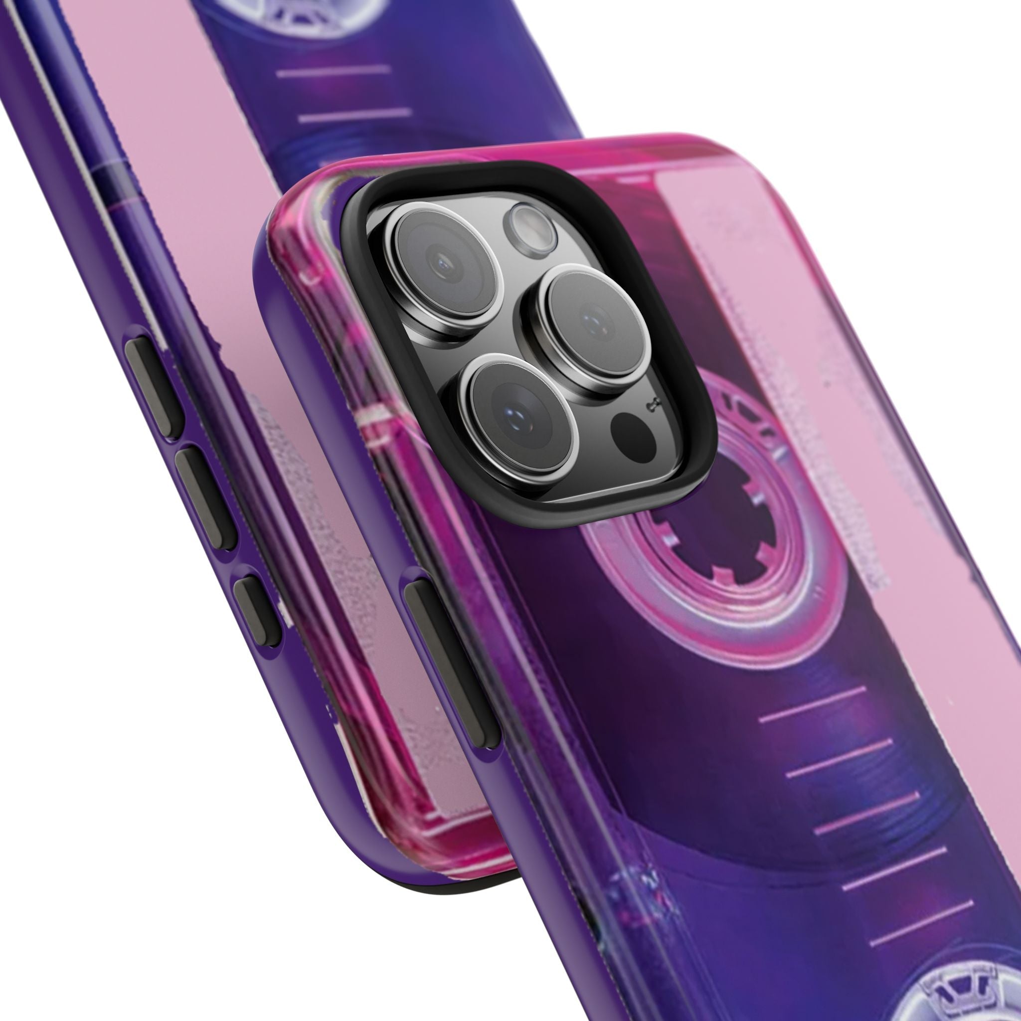 Retro Cassette Tough Phone Case — 80s Vintage Tape Design, Protective iPhone Cover - 314 Originals