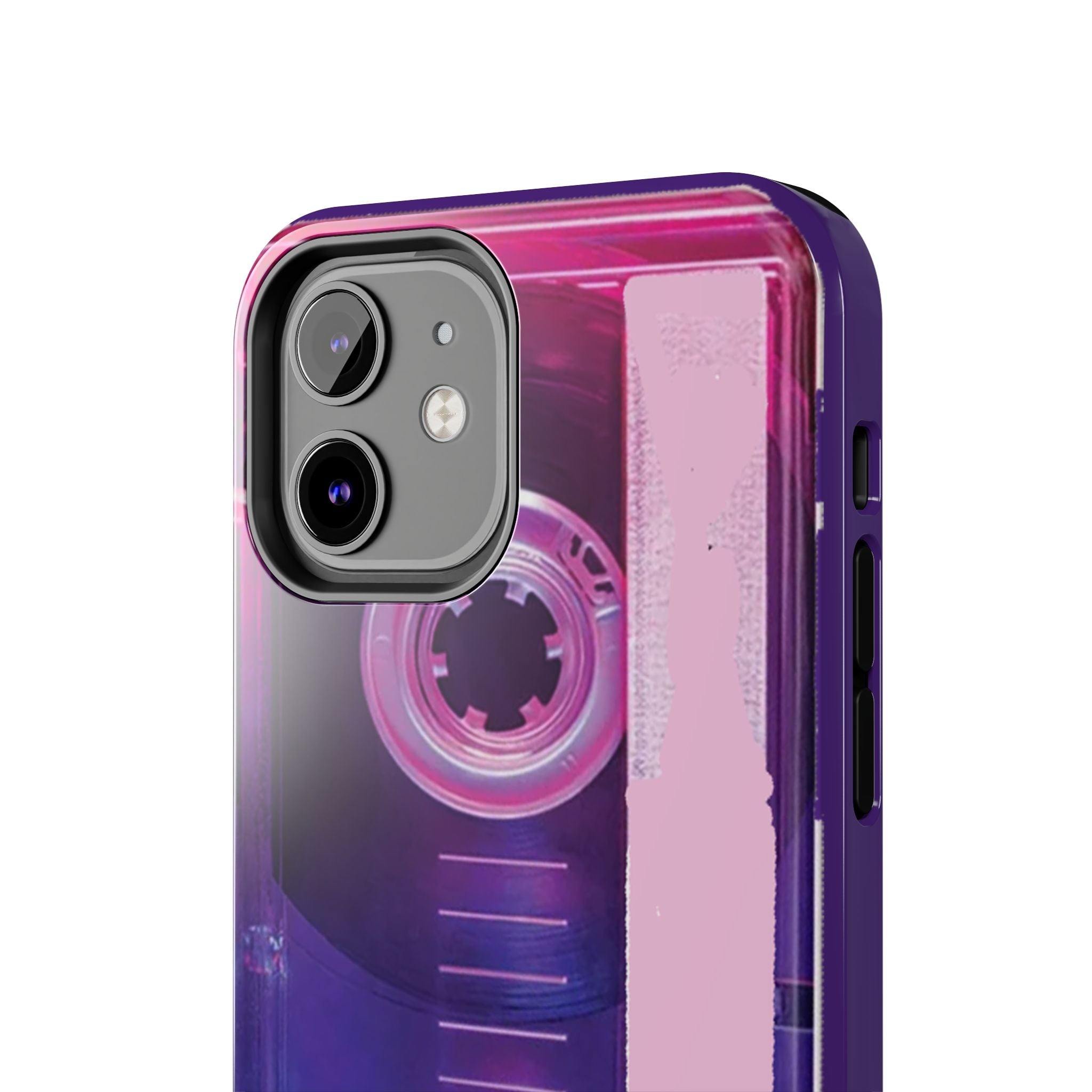 Retro Cassette Tough Phone Case — 80s Vintage Tape Design, Protective iPhone Cover - 314 Originals