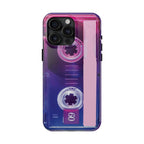 Retro Cassette Tough Phone Case — 80s Vintage Tape Design, Protective iPhone Cover - 314 Originals