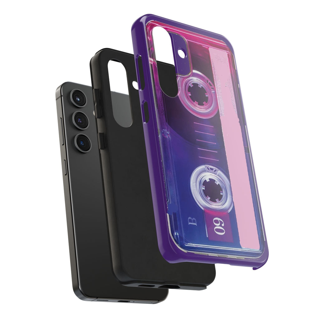 Retro Cassette Tough Phone Case — 80s Vintage Tape Design, Protective iPhone Cover - 314 Originals