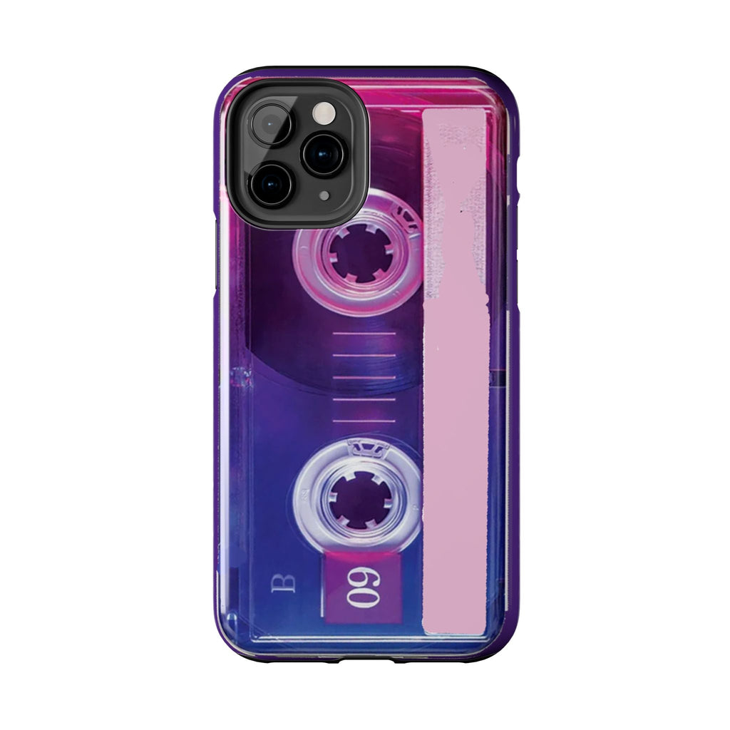 Retro Cassette Tough Phone Case — 80s Vintage Tape Design, Protective iPhone Cover - 314 Originals