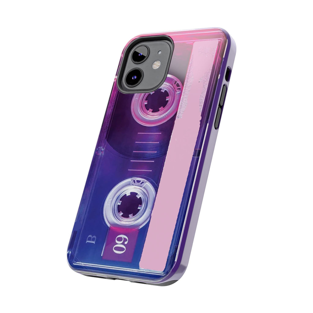 Retro Cassette Tough Phone Case — 80s Vintage Tape Design, Protective iPhone Cover - 314 Originals