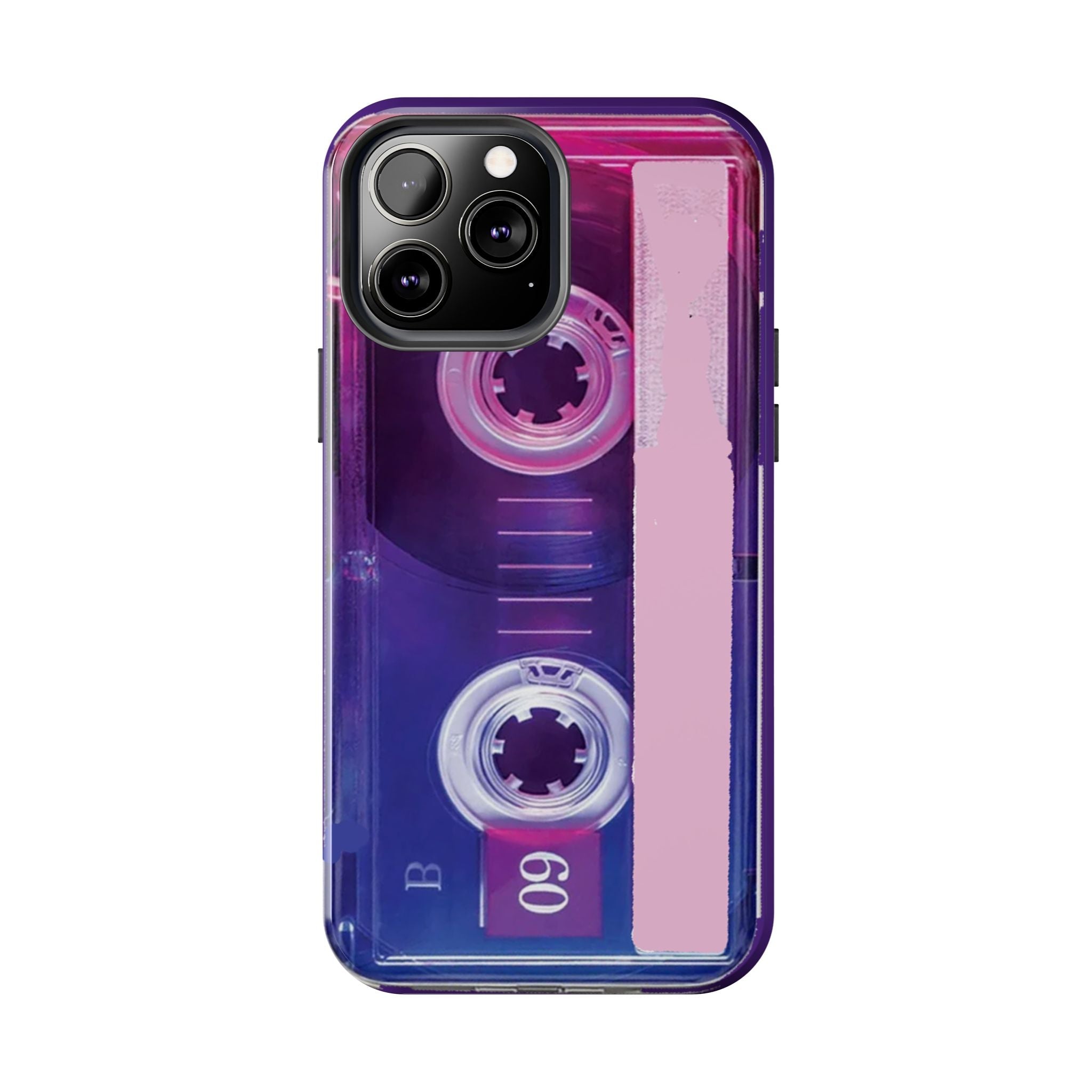 Retro Cassette Tough Phone Case — 80s Vintage Tape Design, Protective iPhone Cover - 314 Originals