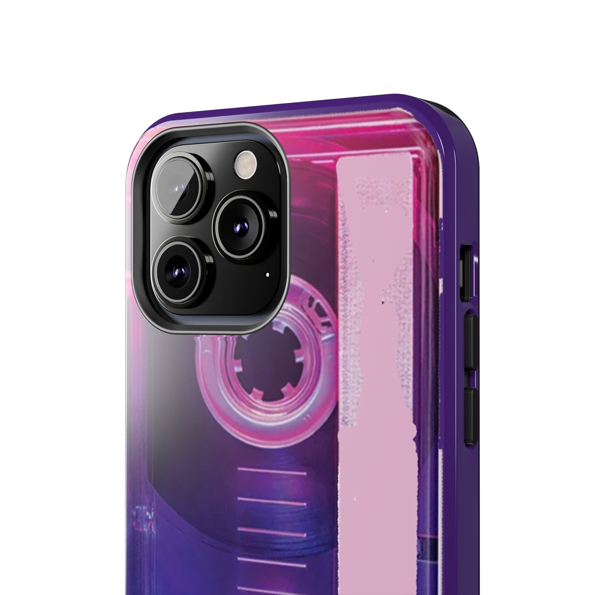 Retro Cassette Tough Phone Case — 80s Vintage Tape Design, Protective iPhone Cover - 314 Originals