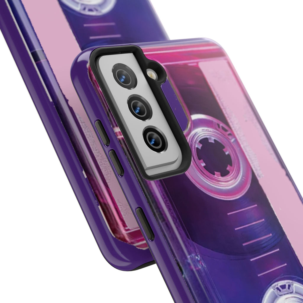 Retro Cassette Tough Phone Case — 80s Vintage Tape Design, Protective iPhone Cover - 314 Originals