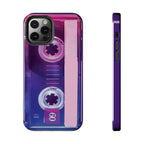 Retro Cassette Tough Phone Case — 80s Vintage Tape Design, Protective iPhone Cover - 314 Originals