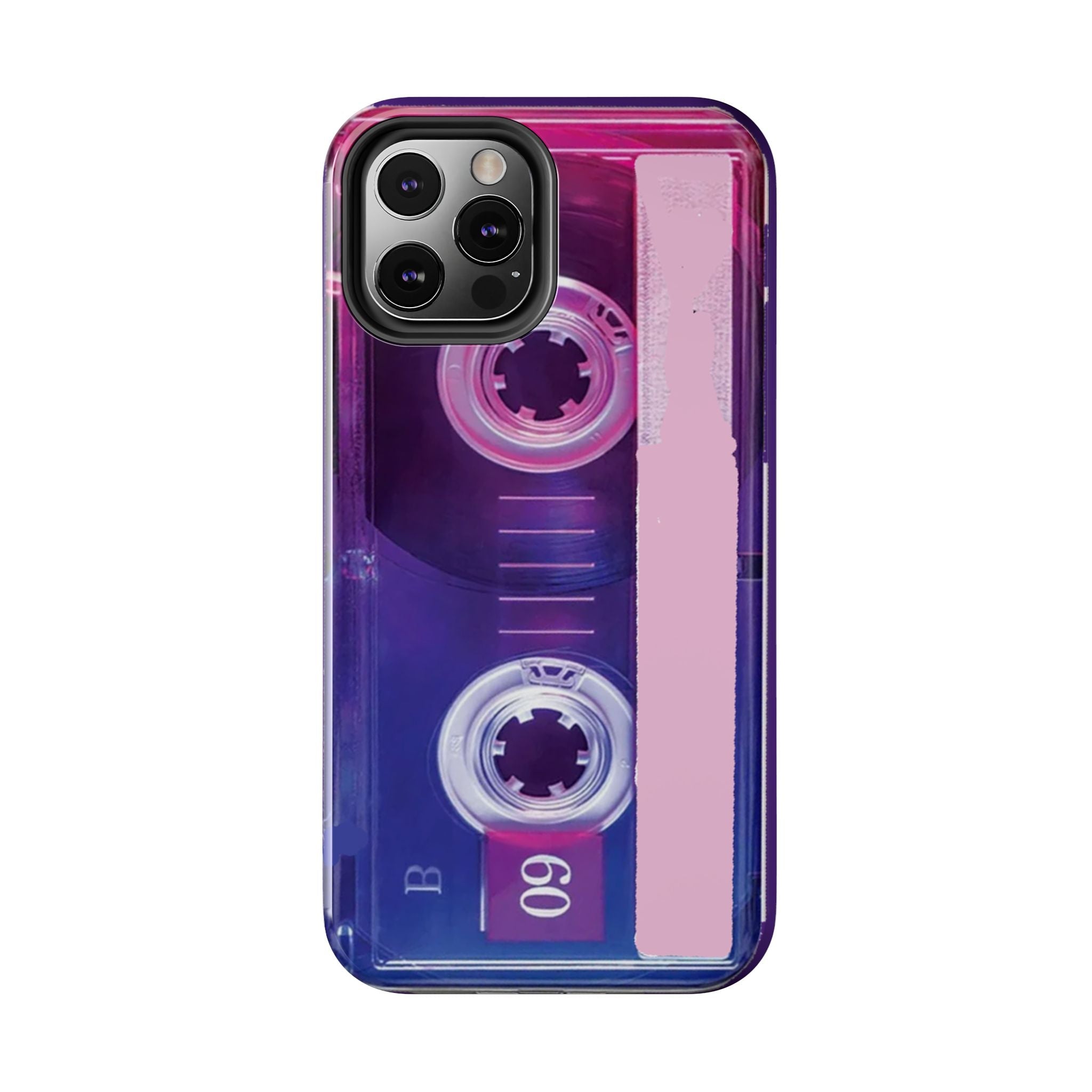 Retro Cassette Tough Phone Case — 80s Vintage Tape Design, Protective iPhone Cover - 314 Originals