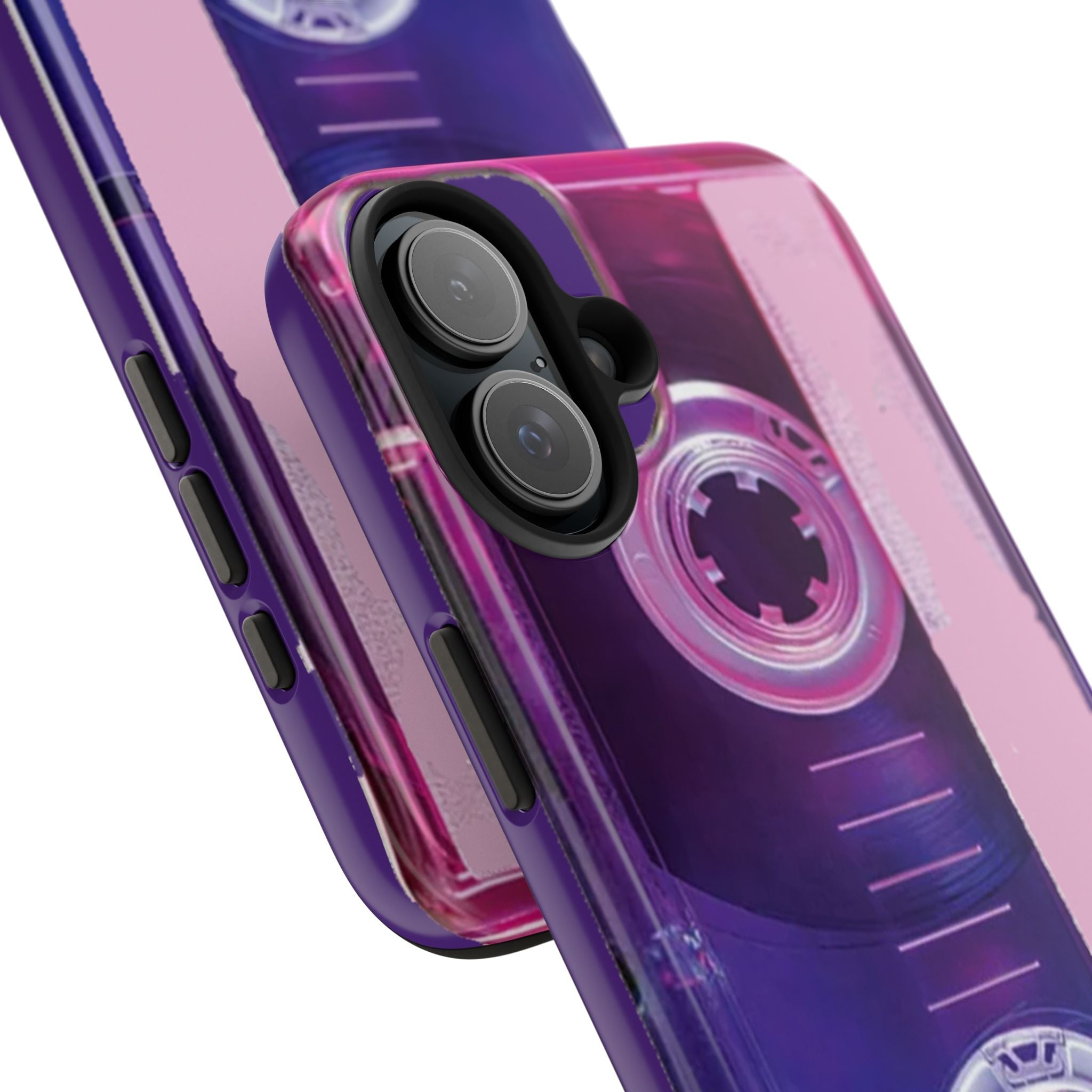 Retro Cassette Tough Phone Case — 80s Vintage Tape Design, Protective iPhone Cover - 314 Originals
