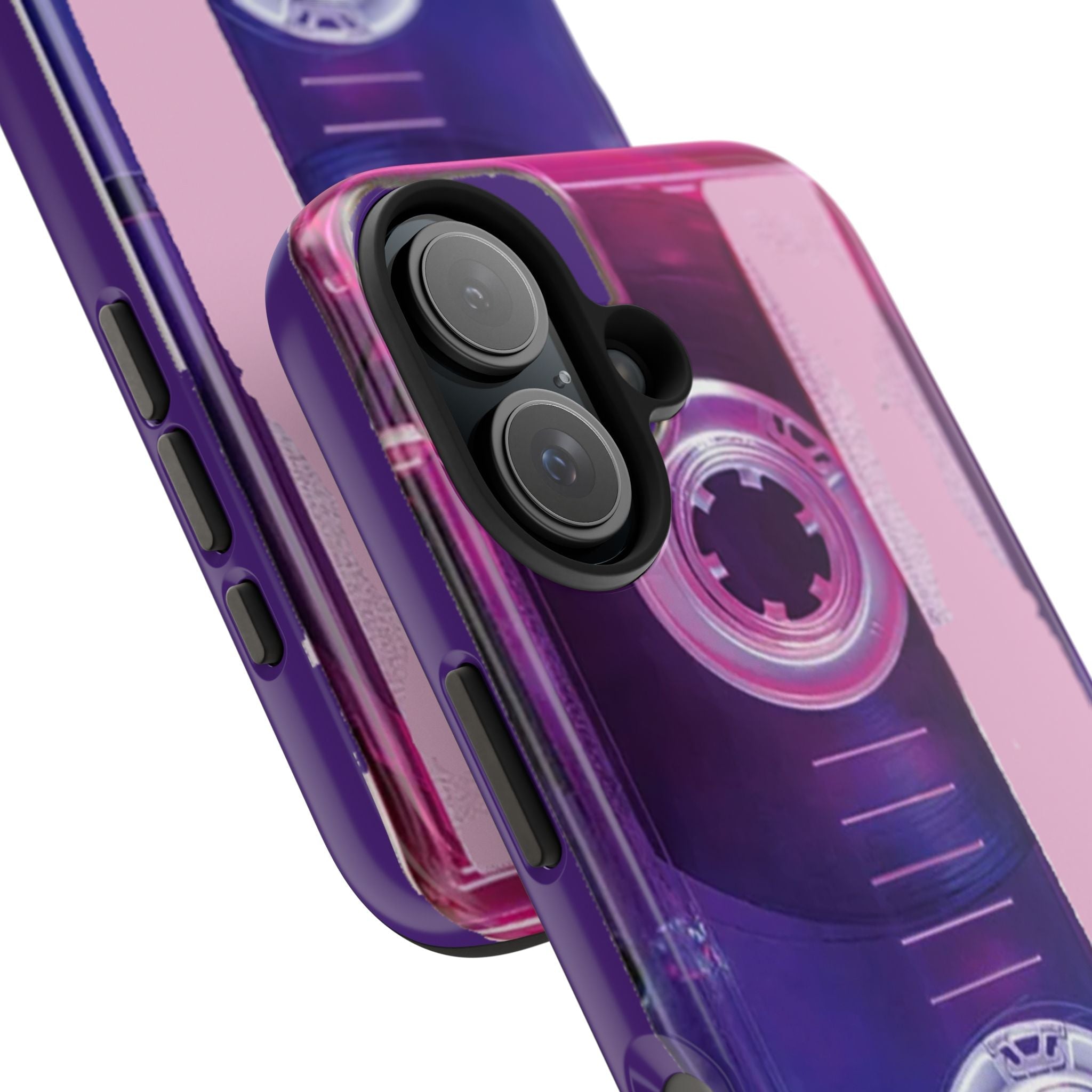 Retro Cassette Tough Phone Case — 80s Vintage Tape Design, Protective iPhone Cover - 314 Originals