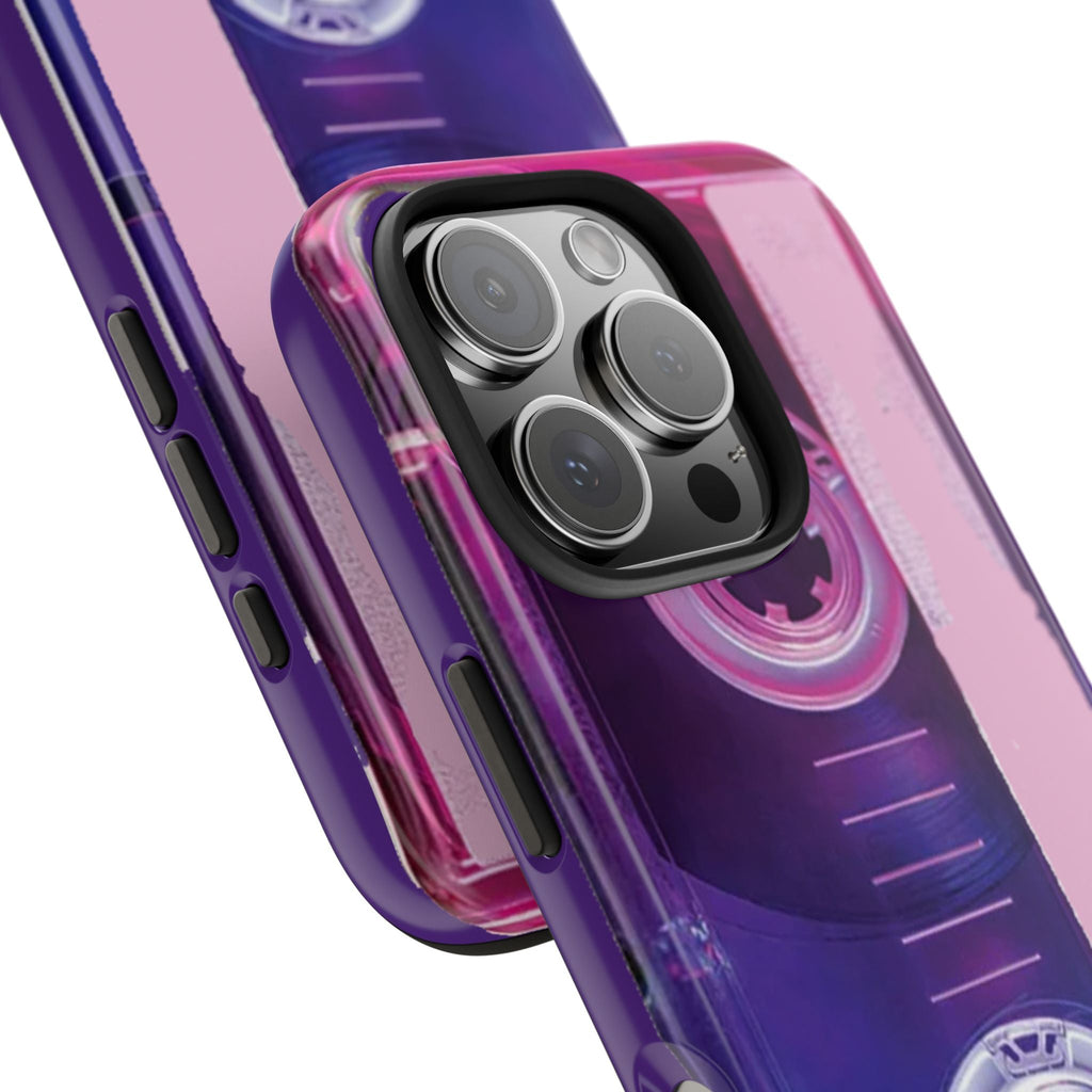 Retro Cassette Tough Phone Case — 80s Vintage Tape Design, Protective iPhone Cover - 314 Originals