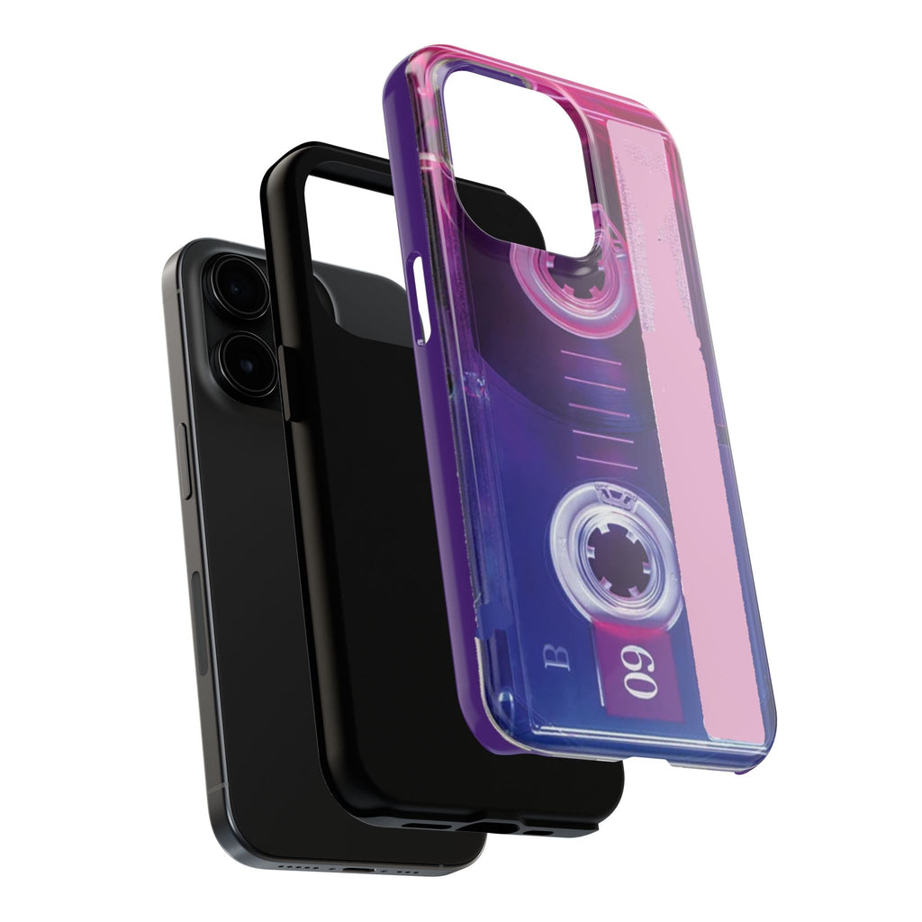 Retro Cassette Tough Phone Case — 80s Vintage Tape Design, Protective iPhone Cover - 314 Originals