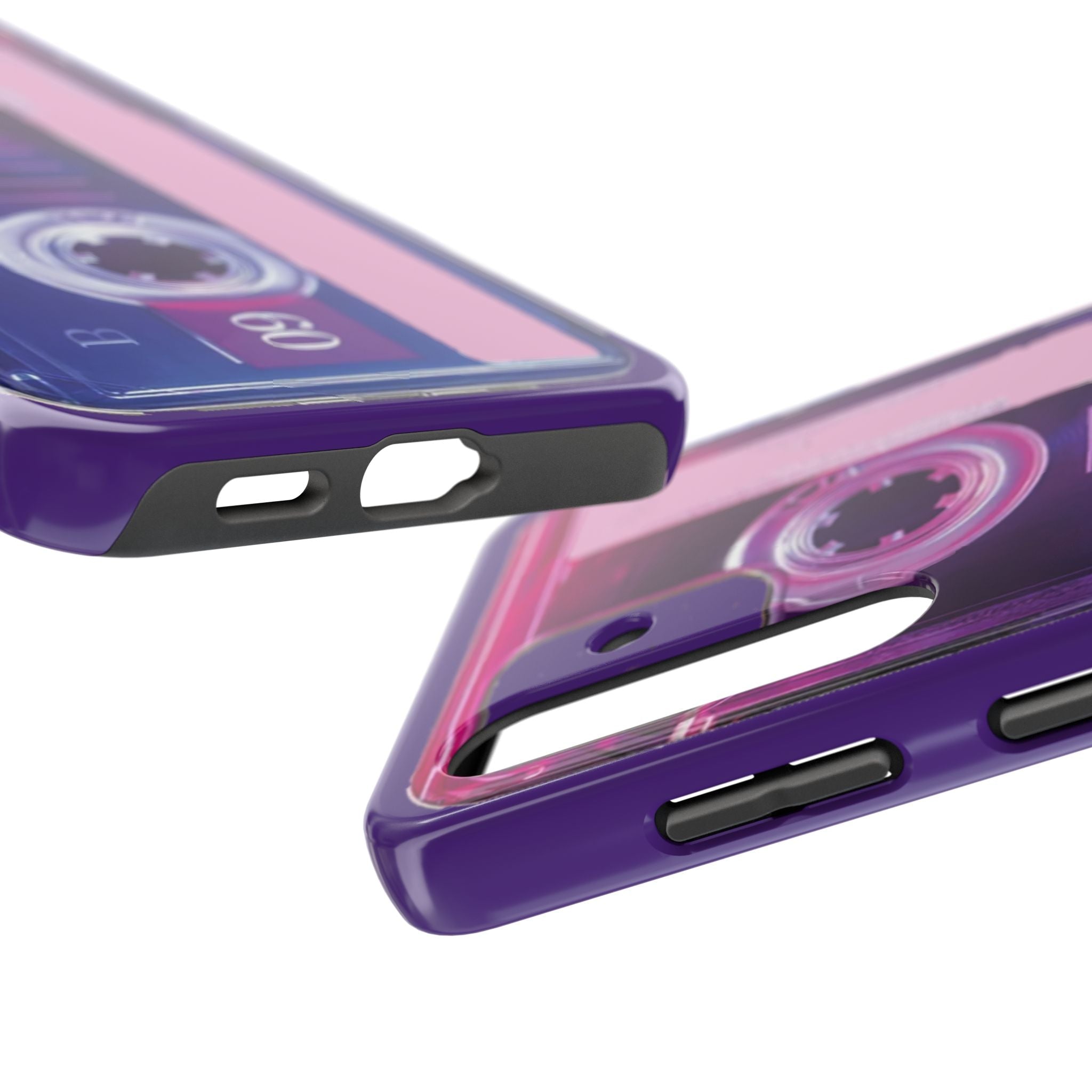 Retro Cassette Tough Phone Case — 80s Vintage Tape Design, Protective iPhone Cover - 314 Originals