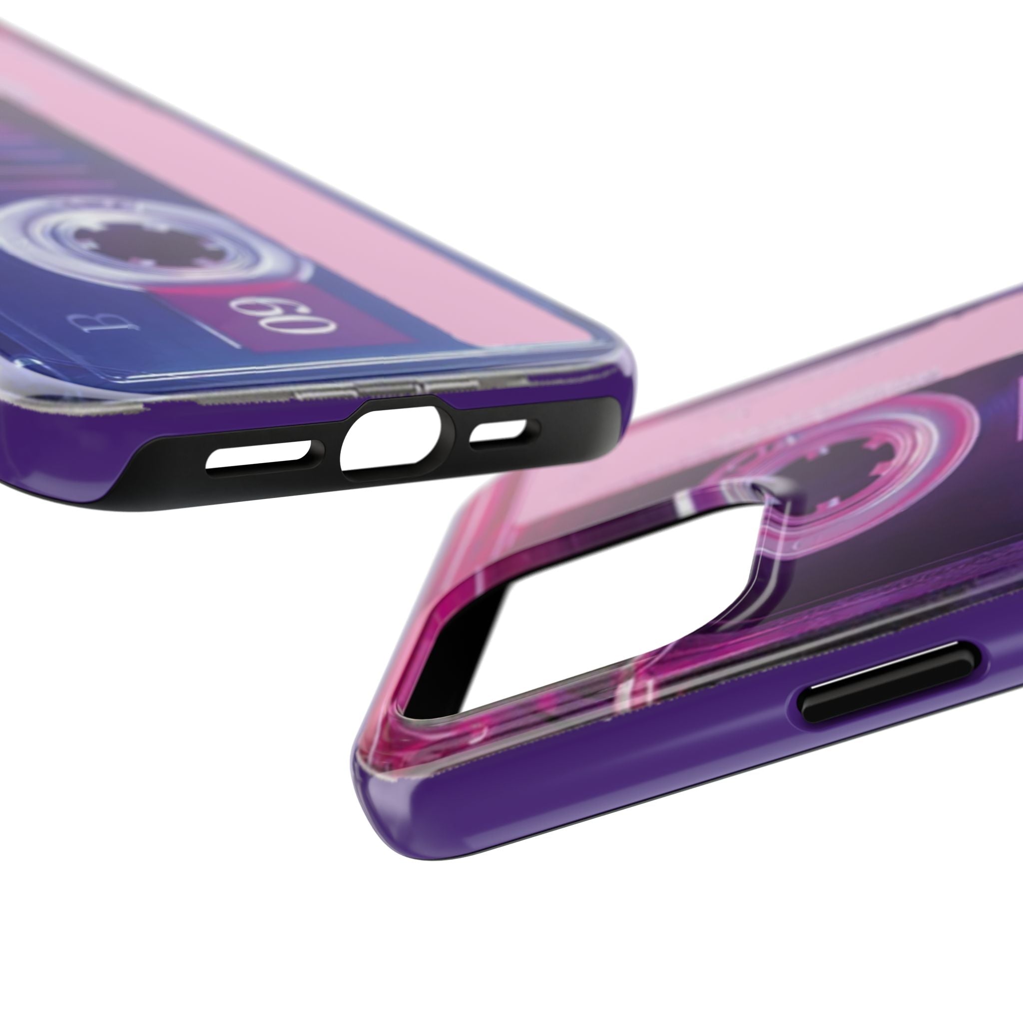 Retro Cassette Tough Phone Case — 80s Vintage Tape Design, Protective iPhone Cover - 314 Originals