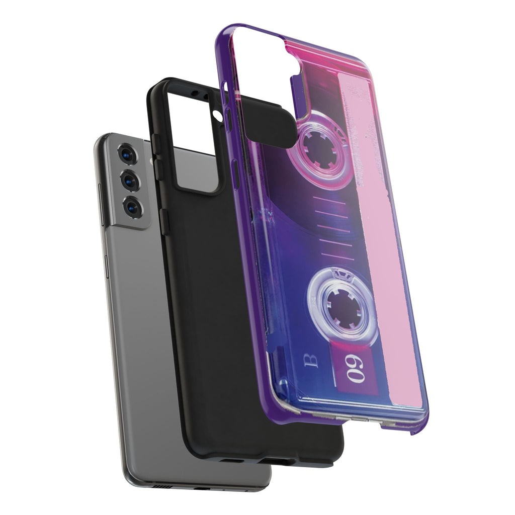 Retro Cassette Tough Phone Case — 80s Vintage Tape Design, Protective iPhone Cover - 314 Originals