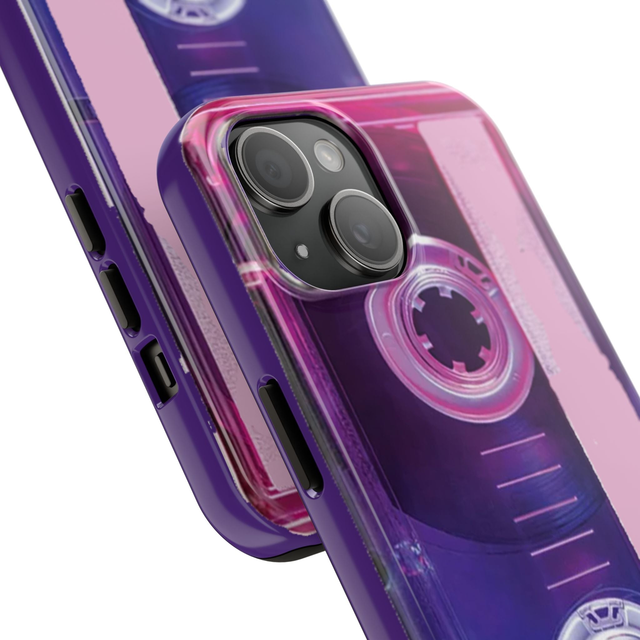 Retro Cassette Tough Phone Case — 80s Vintage Tape Design, Protective iPhone Cover - 314 Originals