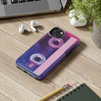 Retro Cassette Tough Phone Case — 80s Vintage Tape Design, Protective iPhone Cover - 314 Originals