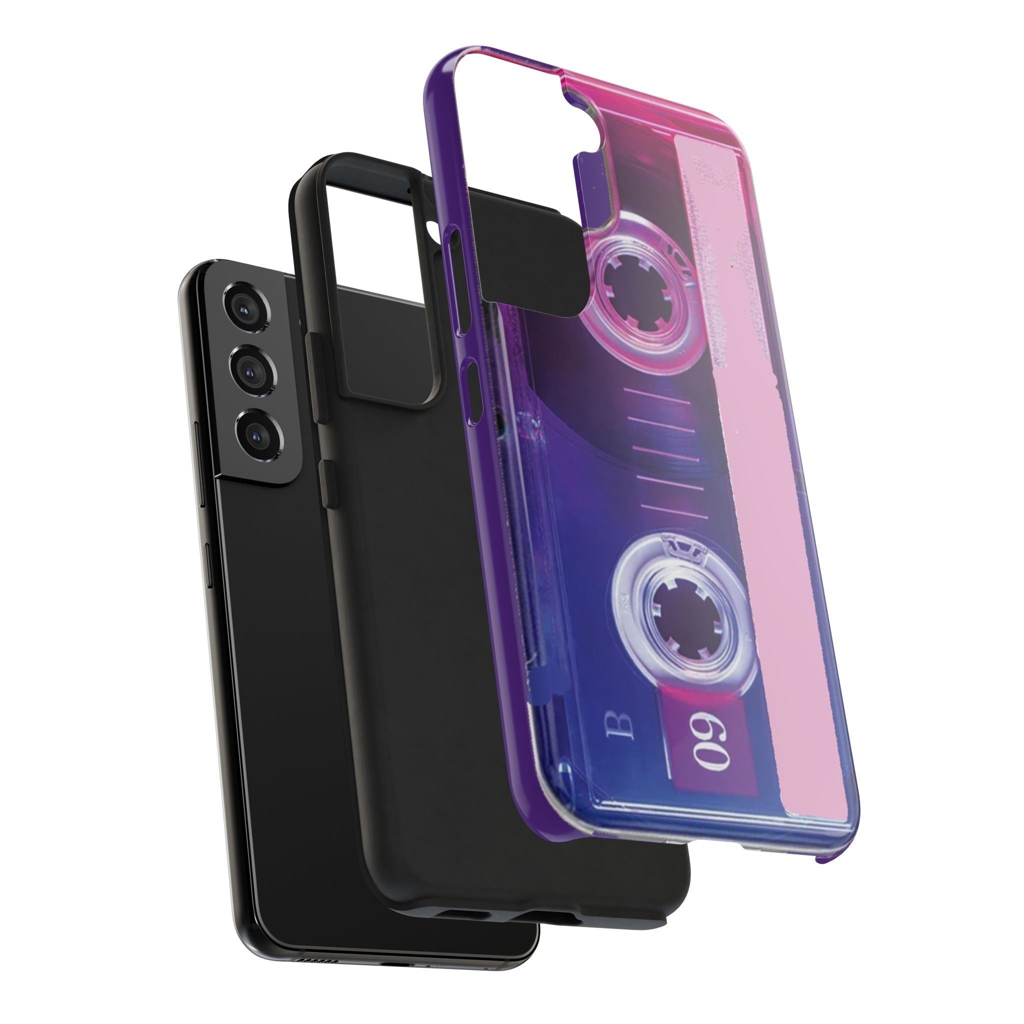 Retro Cassette Tough Phone Case — 80s Vintage Tape Design, Protective iPhone Cover - 314 Originals
