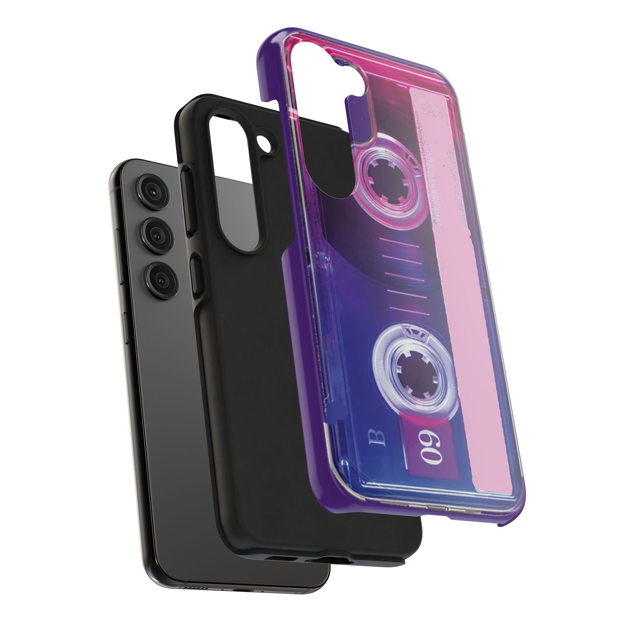 Retro Cassette Tough Phone Case — 80s Vintage Tape Design, Protective iPhone Cover - 314 Originals