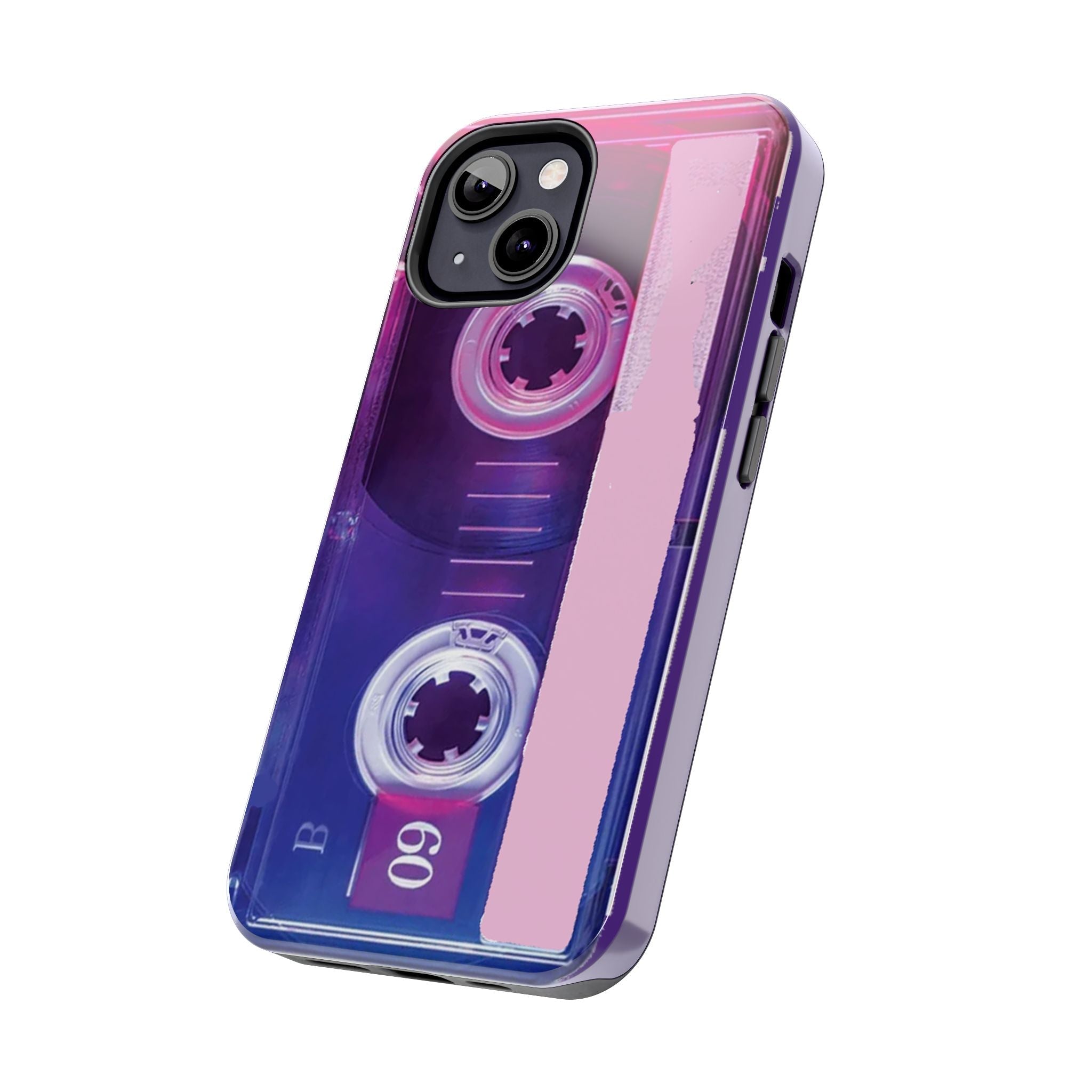 Retro Cassette Tough Phone Case — 80s Vintage Tape Design, Protective iPhone Cover - 314 Originals