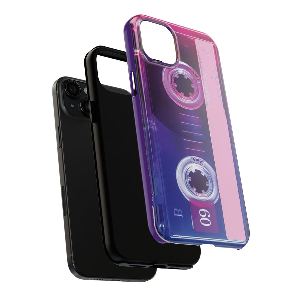 Retro Cassette Tough Phone Case — 80s Vintage Tape Design, Protective iPhone Cover - 314 Originals