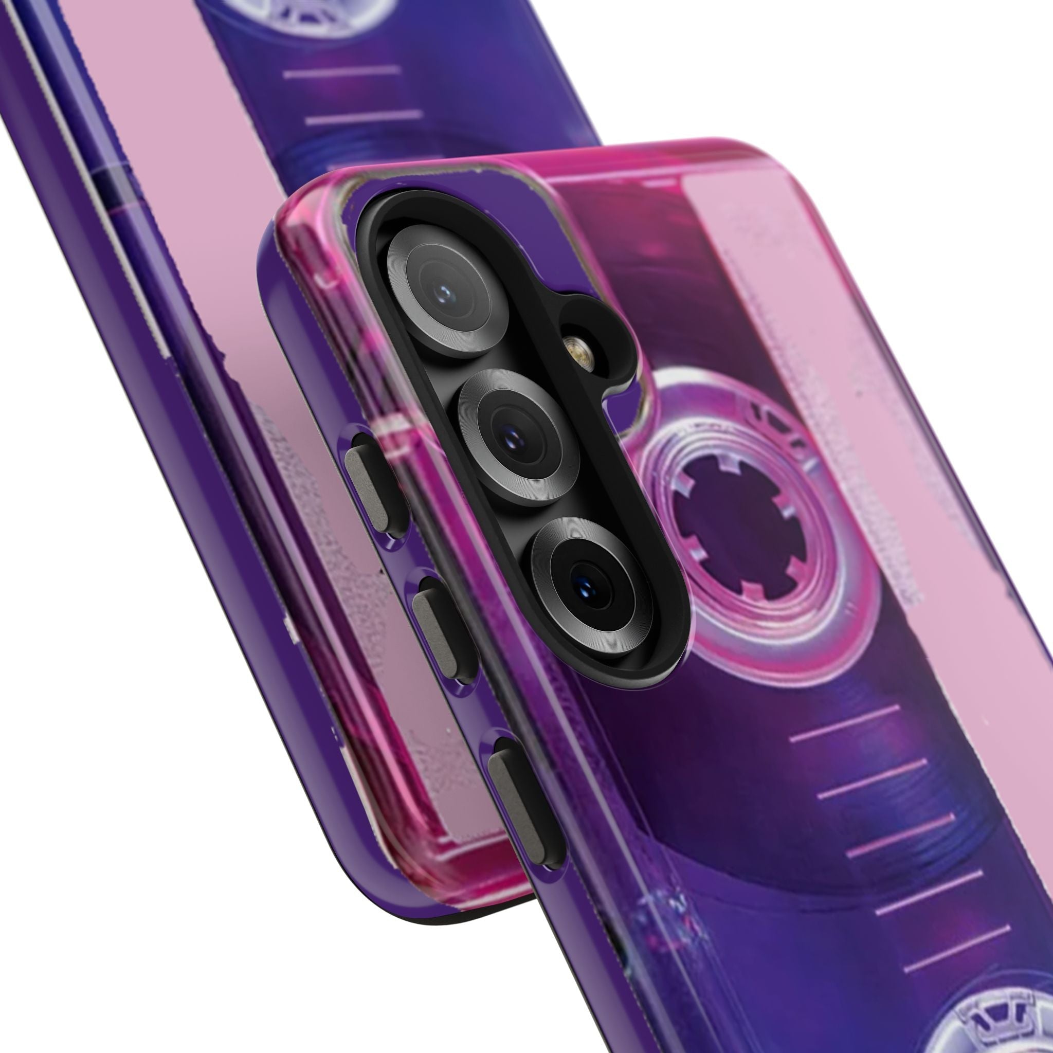 Retro Cassette Tough Phone Case — 80s Vintage Tape Design, Protective iPhone Cover - 314 Originals