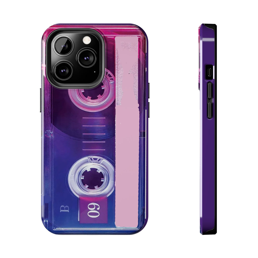Retro Cassette Tough Phone Case — 80s Vintage Tape Design, Protective iPhone Cover - 314 Originals