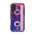 Retro Cassette Tough Phone Case — 80s Vintage Tape Design, Protective iPhone Cover - 314 Originals