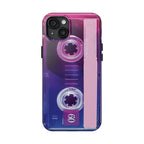 Retro Cassette Tough Phone Case — 80s Vintage Tape Design, Protective iPhone Cover - 314 Originals