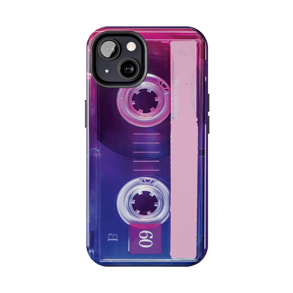 Retro Cassette Tough Phone Case — 80s Vintage Tape Design, Protective iPhone Cover - 314 Originals