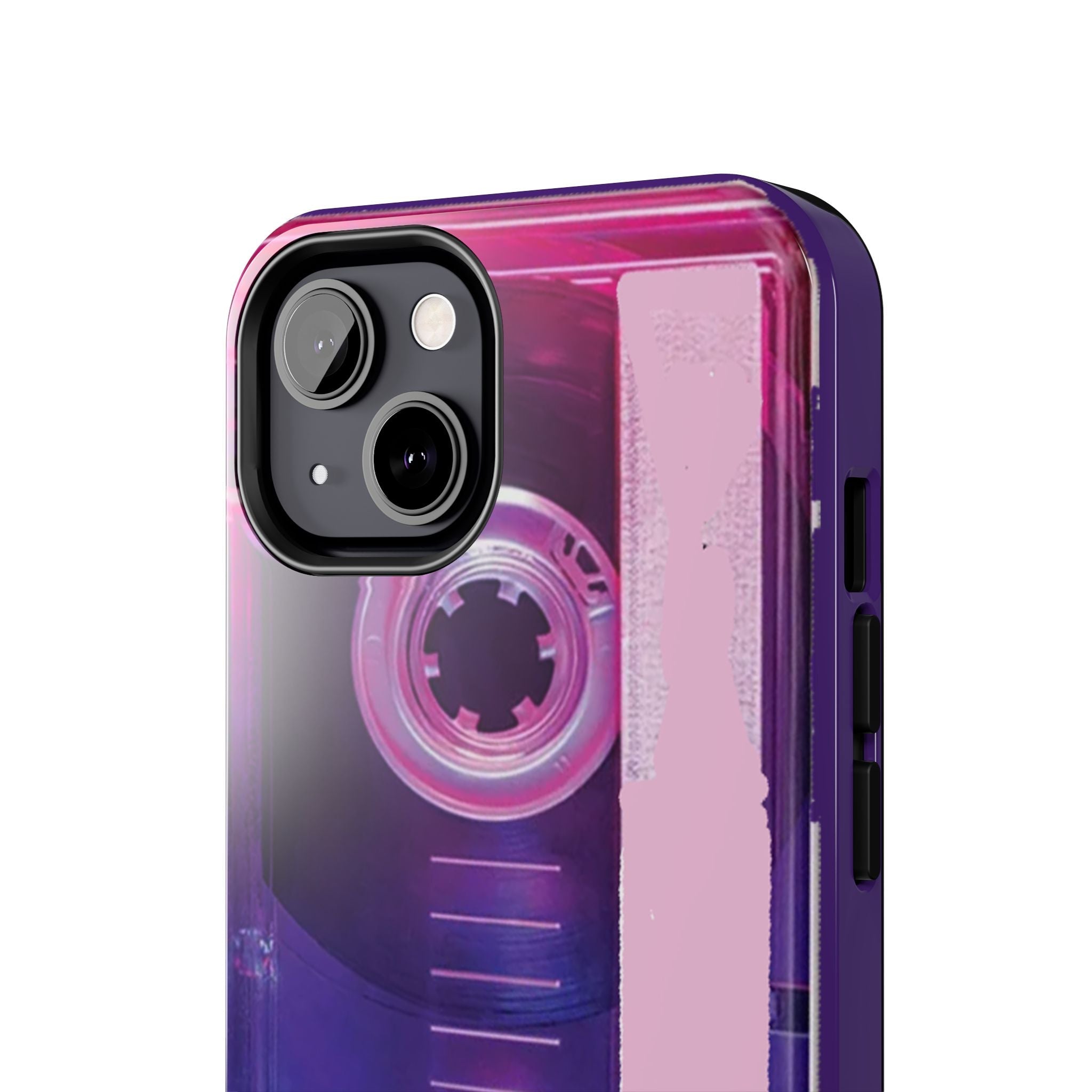 Retro Cassette Tough Phone Case — 80s Vintage Tape Design, Protective iPhone Cover - 314 Originals