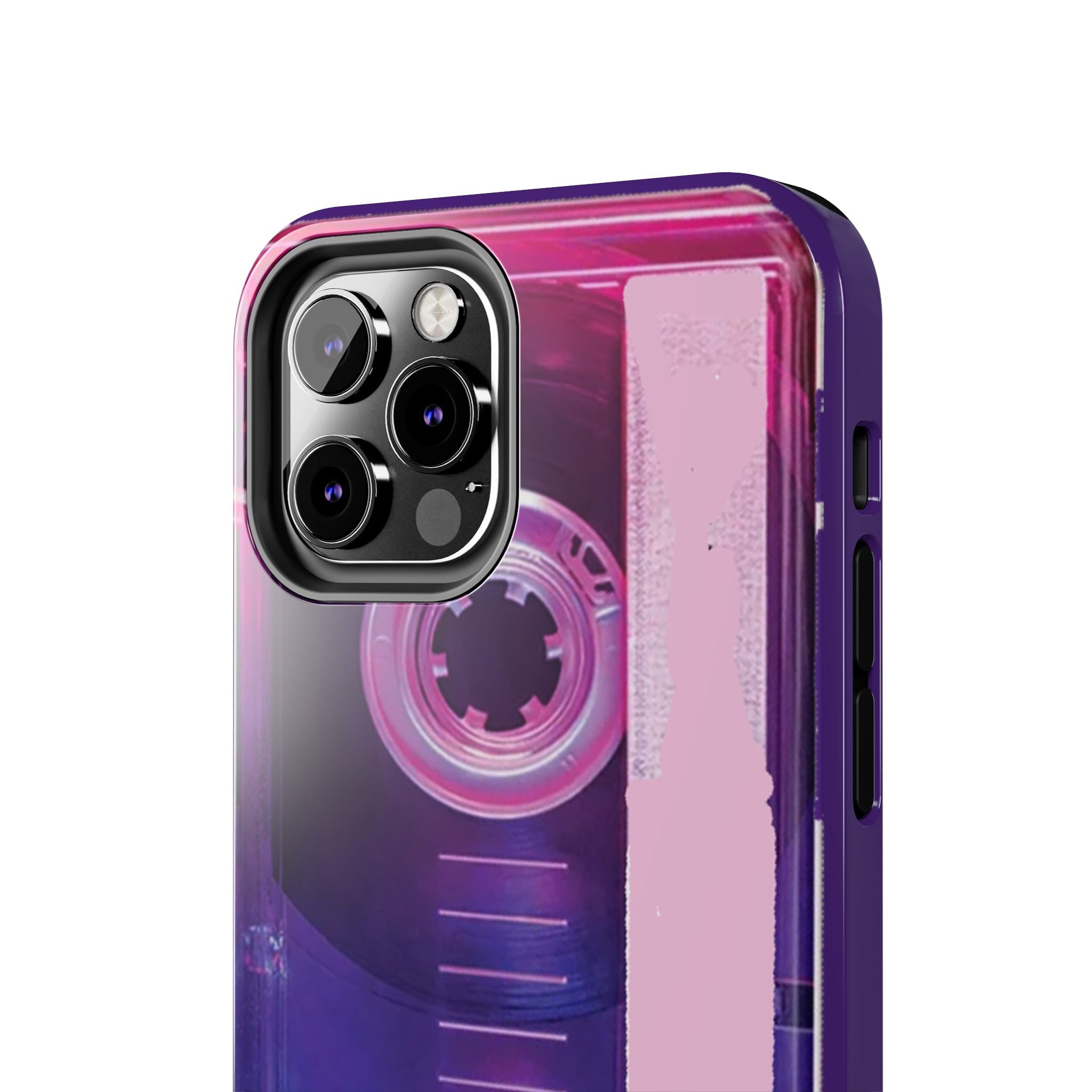 Retro Cassette Tough Phone Case — 80s Vintage Tape Design, Protective iPhone Cover - 314 Originals