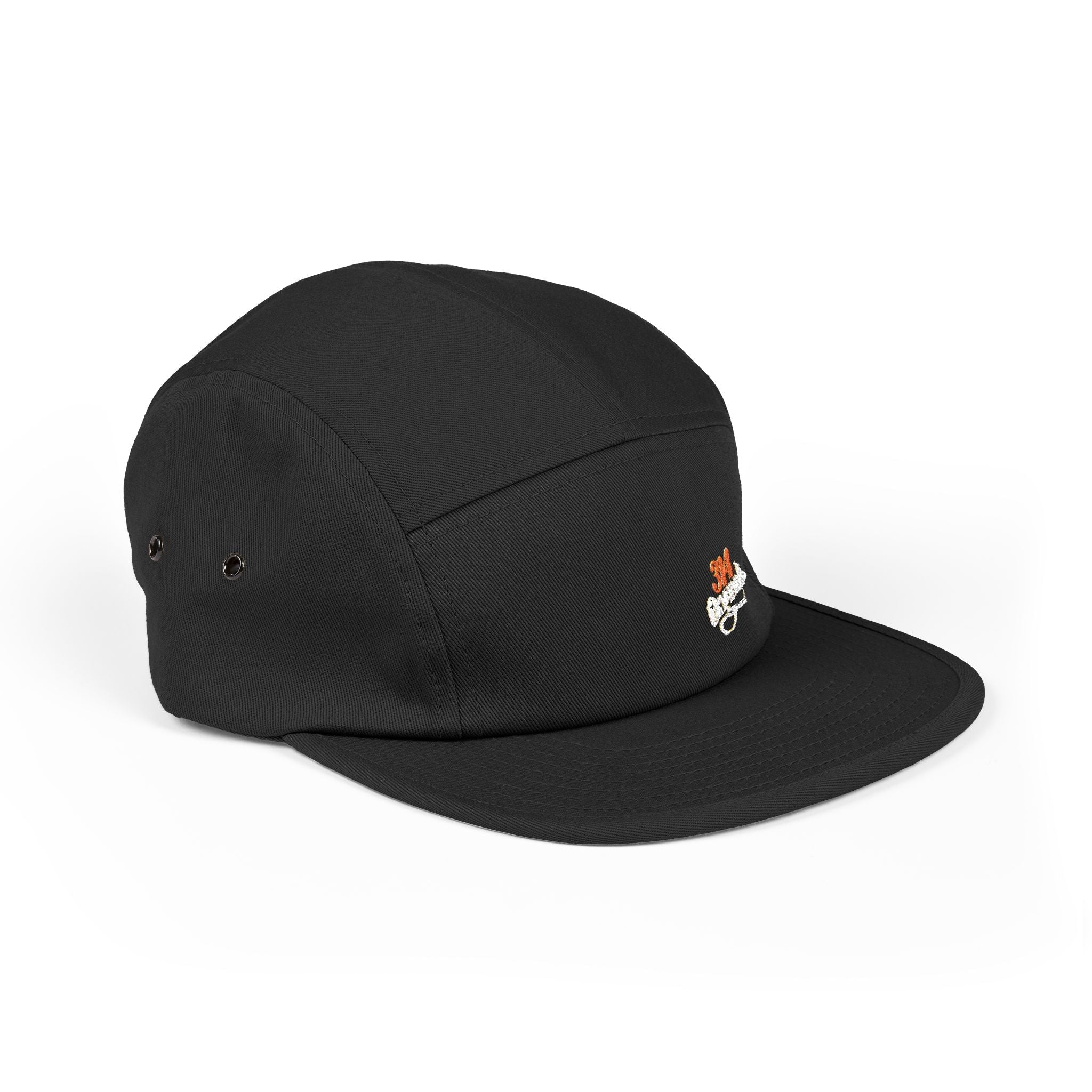 Retro Script Logo Embroidered 5-Panel Cap — - 314 Originals