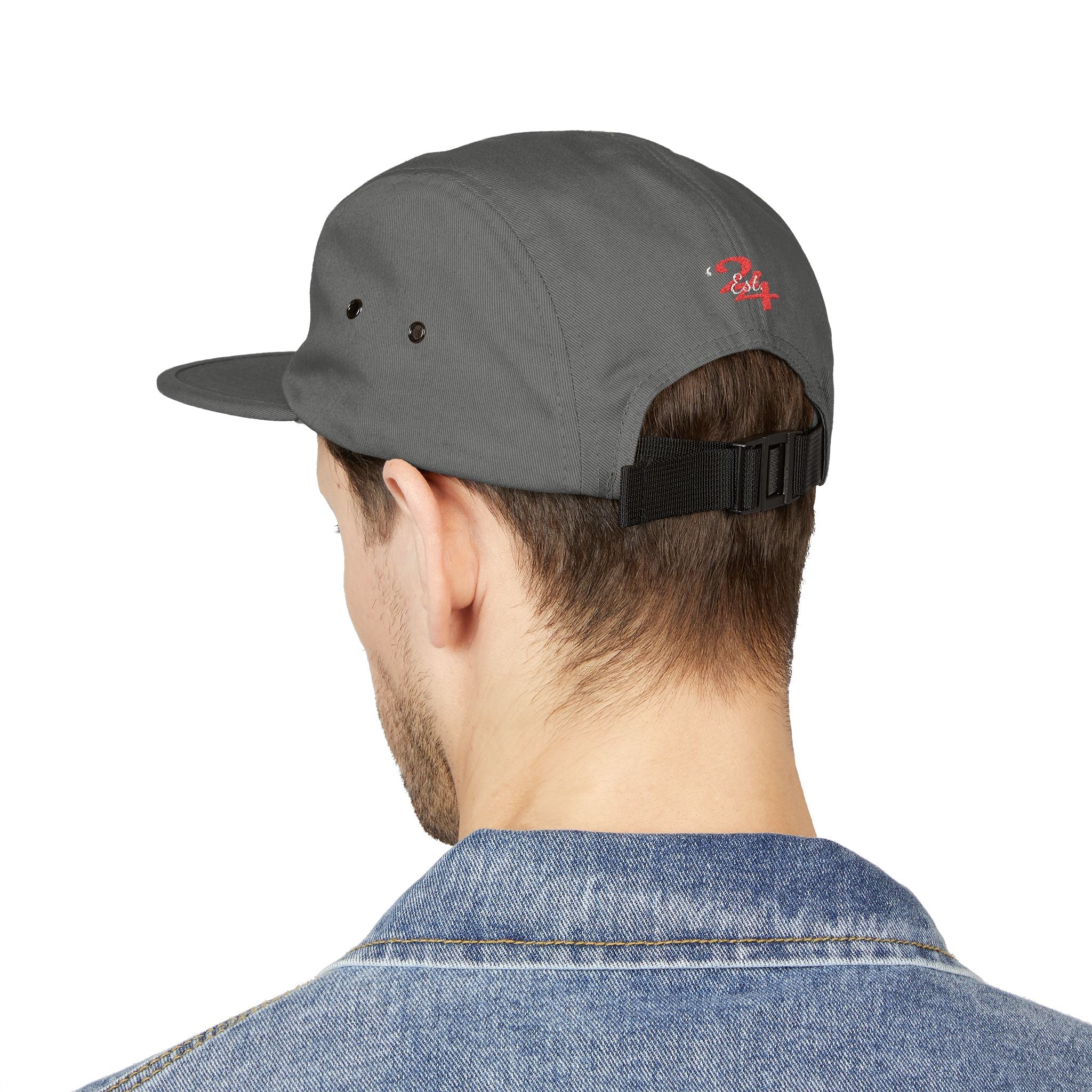 Retro Script Logo Embroidered 5-Panel Cap — - 314 Originals
