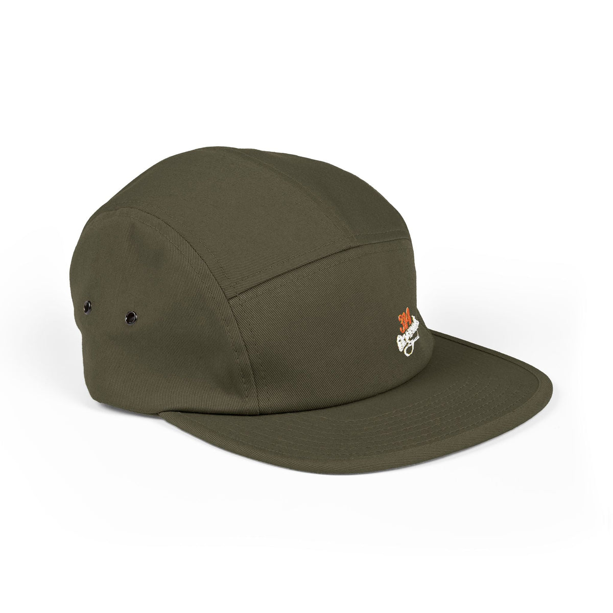 Retro Script Logo Embroidered 5-Panel Cap — - 314 Originals
