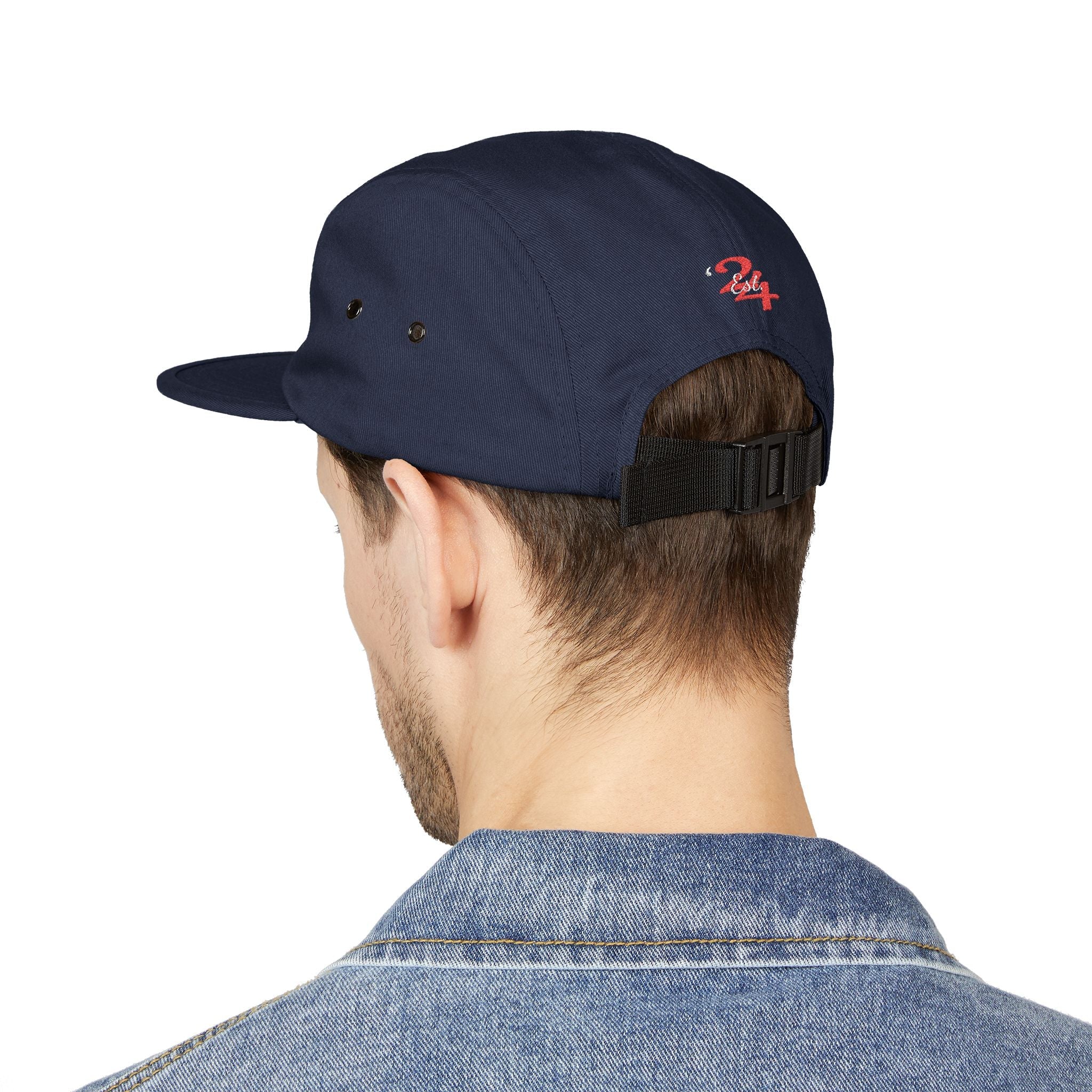 Retro Script Logo Embroidered 5-Panel Cap — - 314 Originals