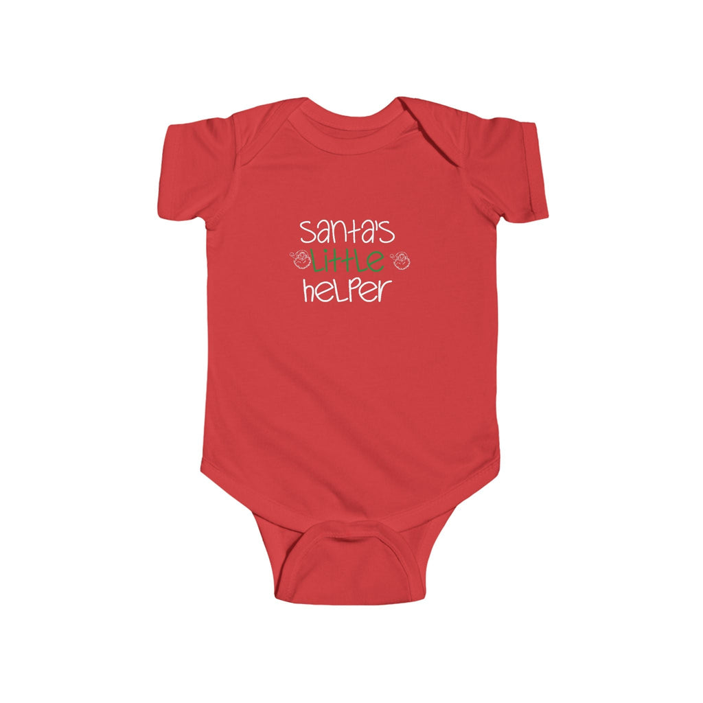 Santa's Little Helper Infant Bodysuit — Christmas Baby Onesie - 314 Originals