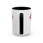 Sassy Supergirl Accent Coffee Mug – Pink & Yellow Super S Logo (11/15oz) - 314 Originals