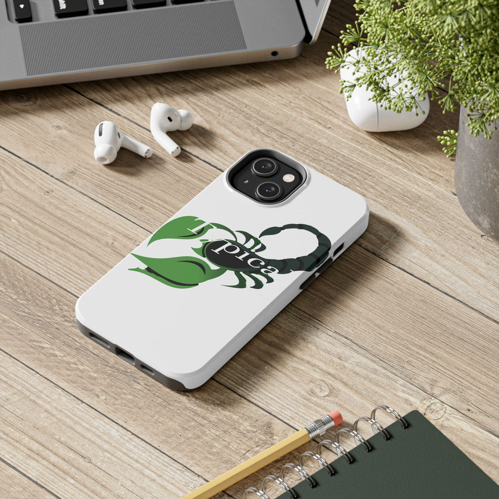 Scorpio Zodiac Tough Phone Case — Green Scorpion "Typical" Design - 314 Originals