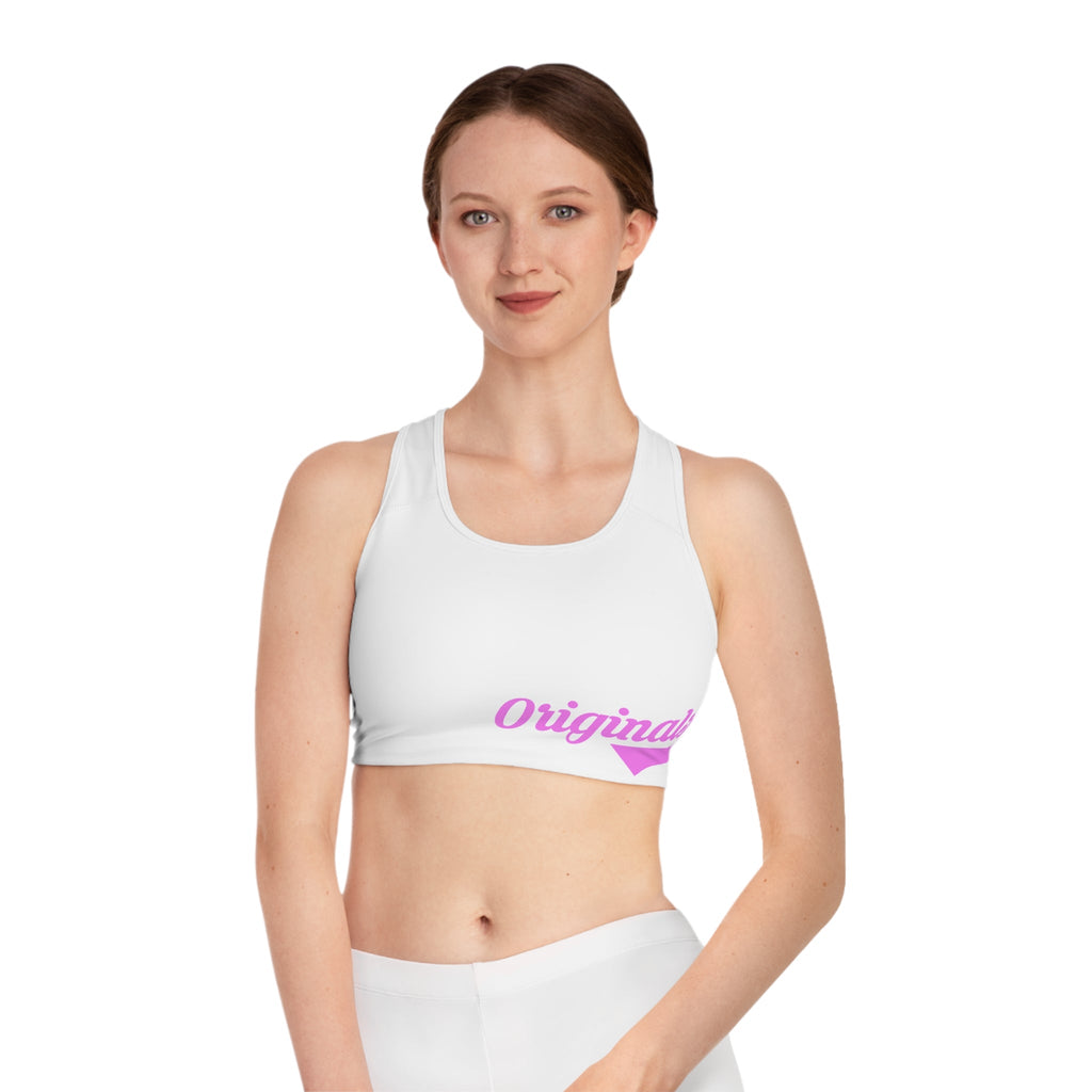 Sports Bra — "Originals" Pink Script Athletic Crop Top - 314 Originals