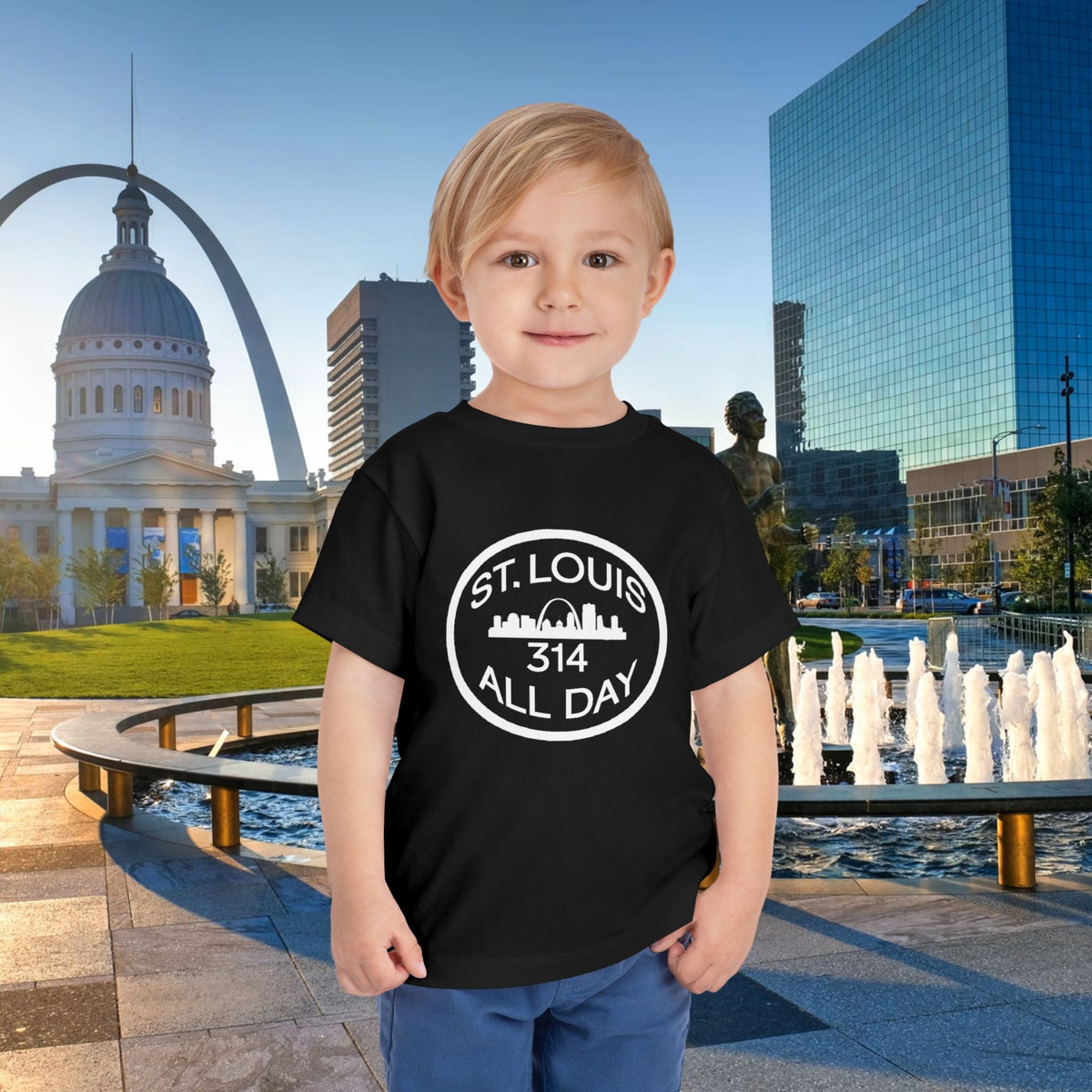 St Louis 314 All Day Toddler Tee - 314 Originals